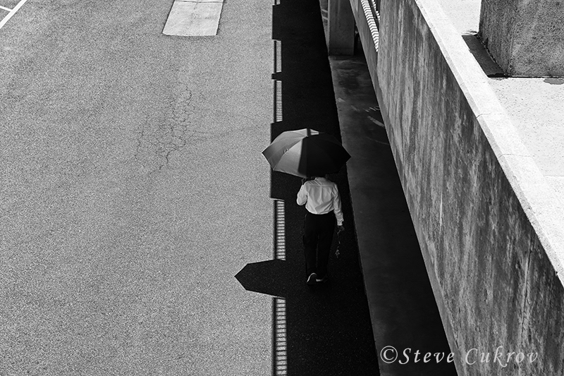 Man with Umbrella- Santa Ana