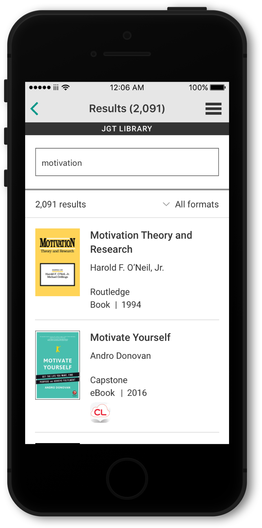 Search results for “motivation” in MyLibrary!