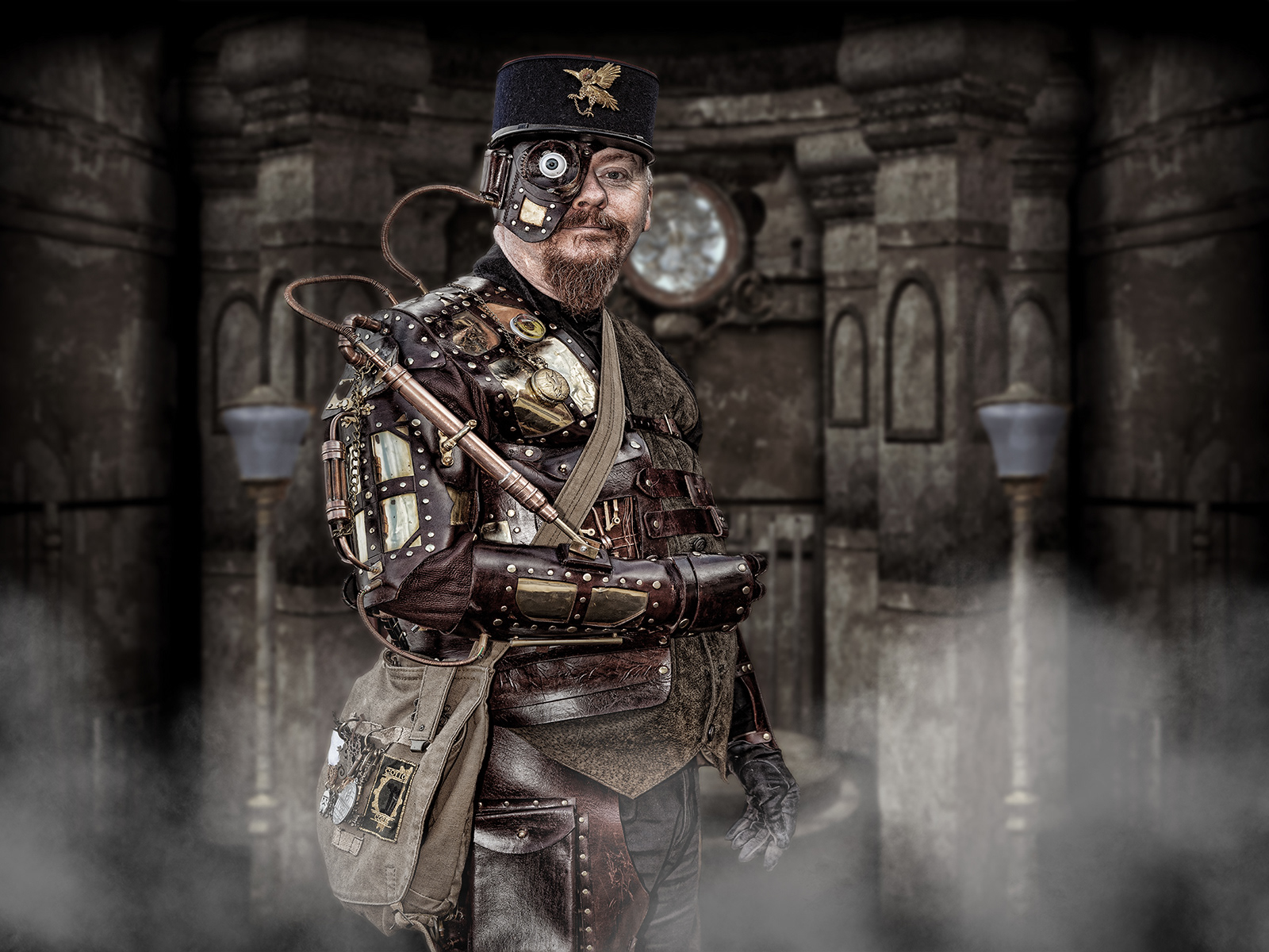 STEAM PUNK OFFICER IN THE CHAMBER