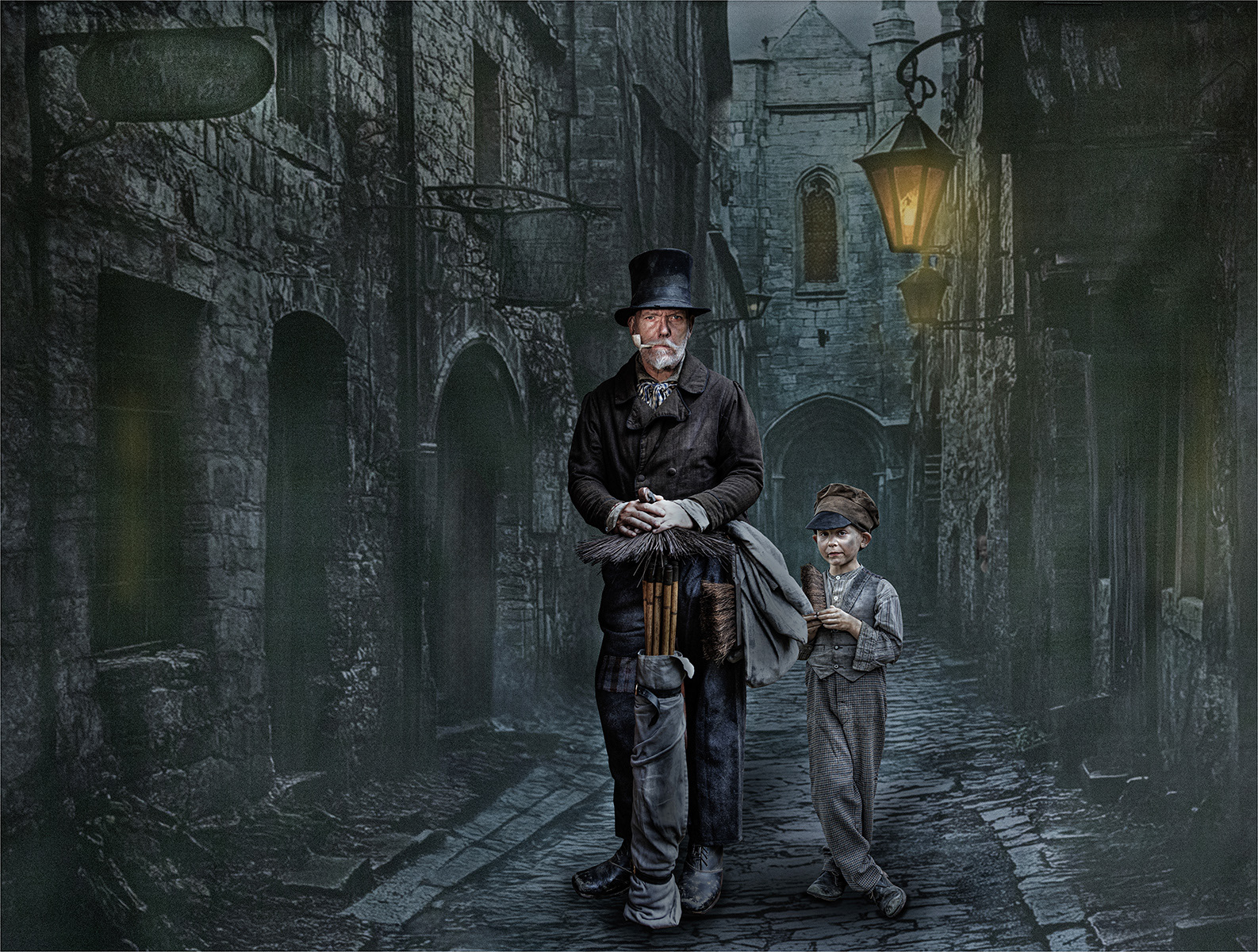 Victorian Chimney Sweep and boy