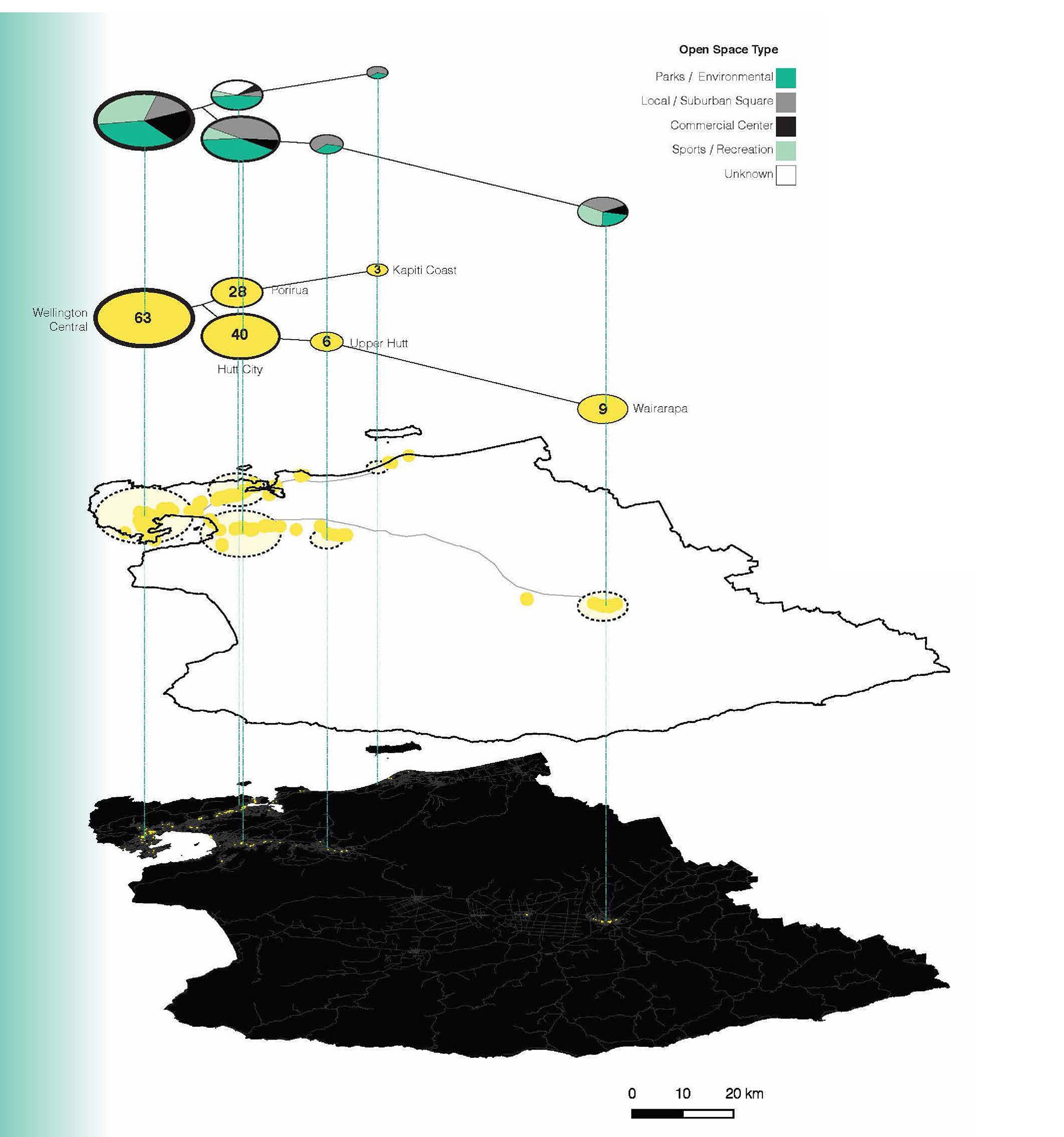 The most seismically resilient open spaces at the regional level