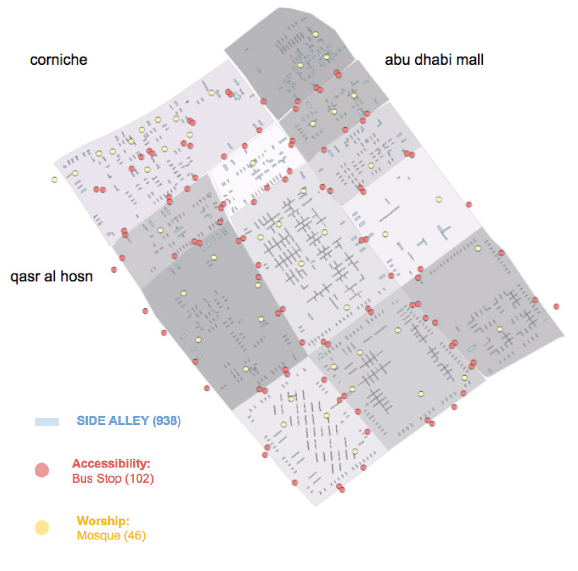 Mapping exercise of all the side alleys in Al Danah
