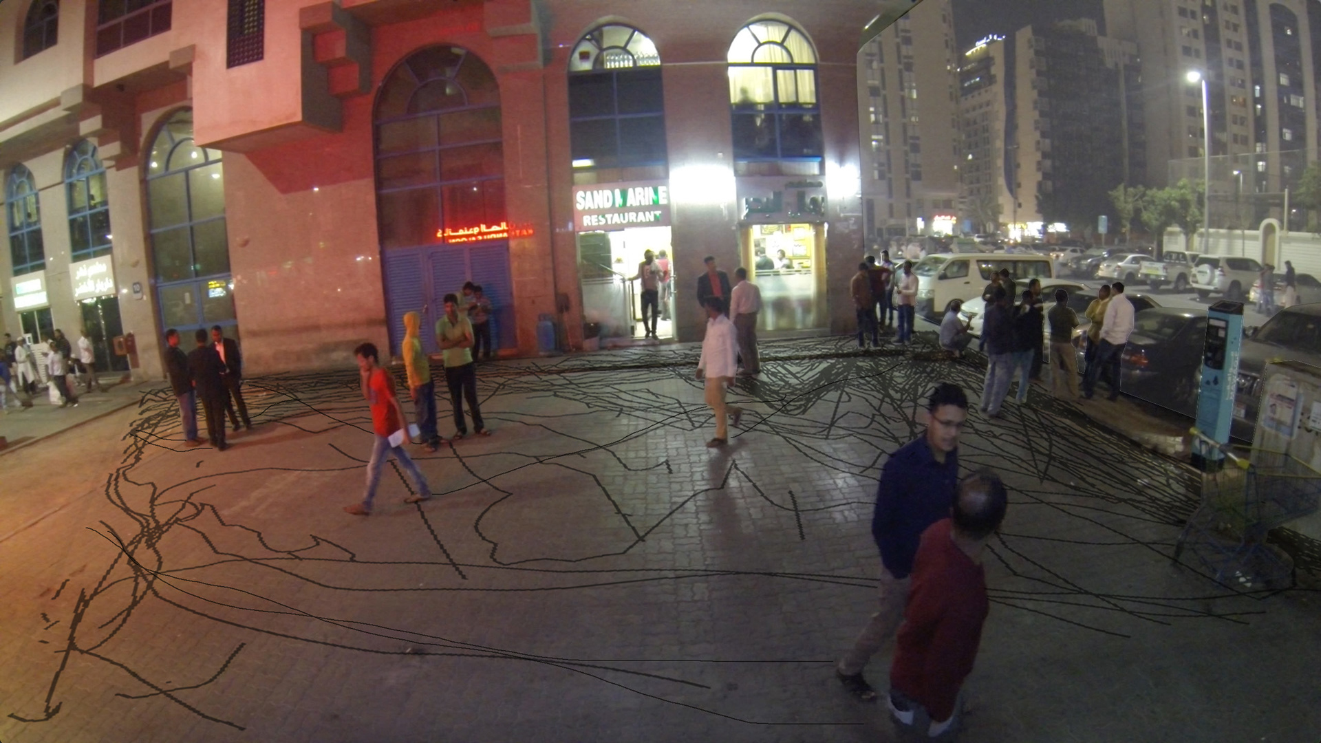 Night Analysis Results: People move more freely where there is light