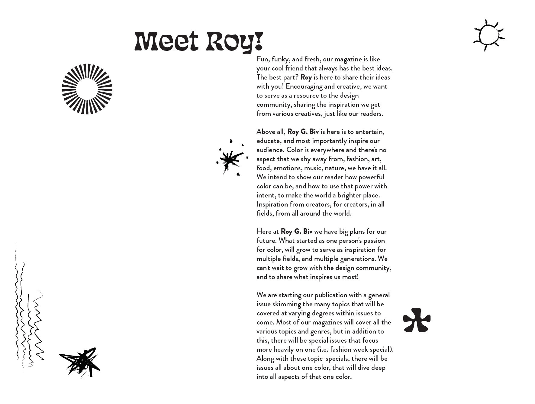 Maryville Design & Visual Art - Roy G. Biv Color Magazine