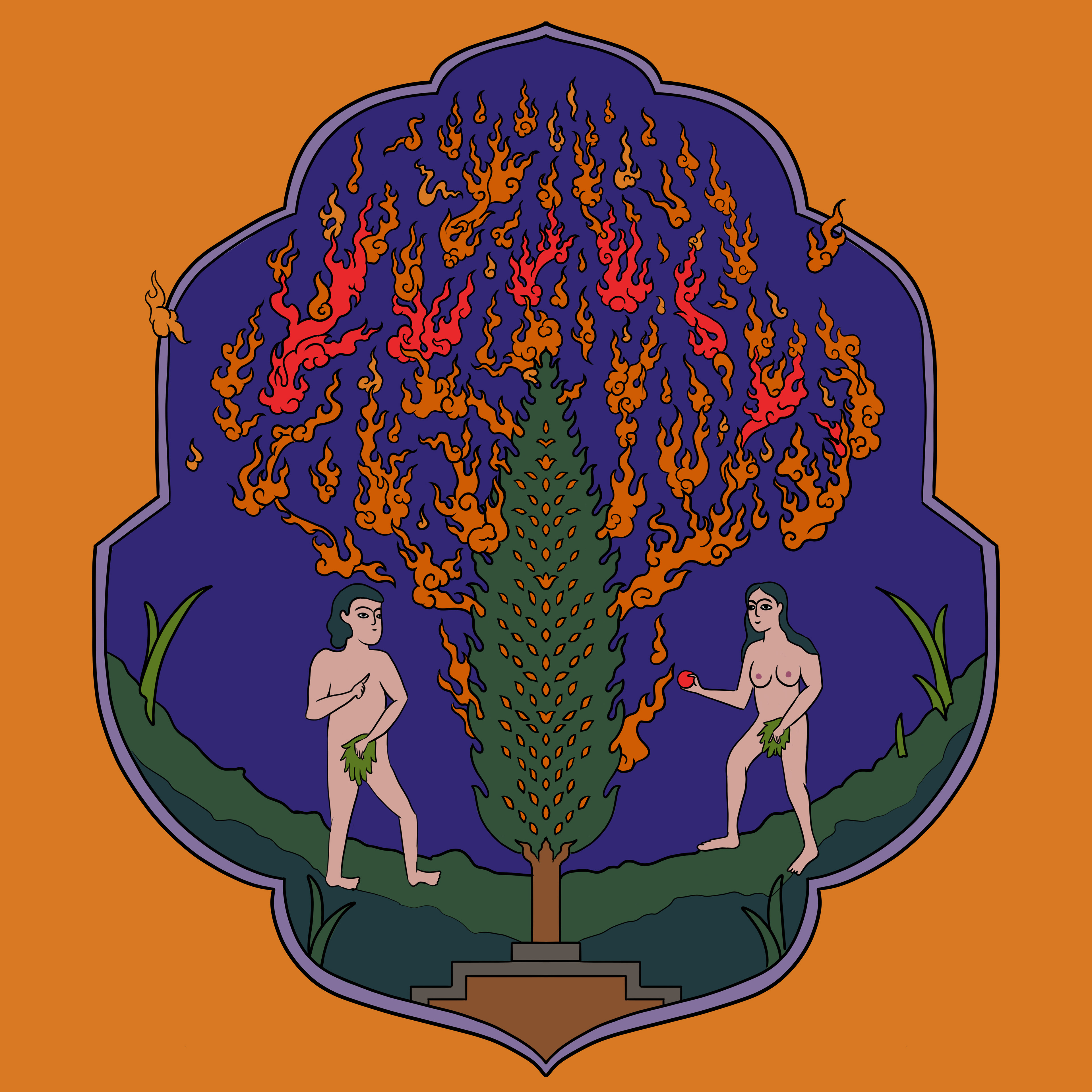 A Goodbye to the Eden Garden | Then Satan tempted them in order to expose what was hidden of their nakedness. He said, “Your Lord has forbidden this tree to you only to prevent you from becoming angels or immortals. Quran 7:20