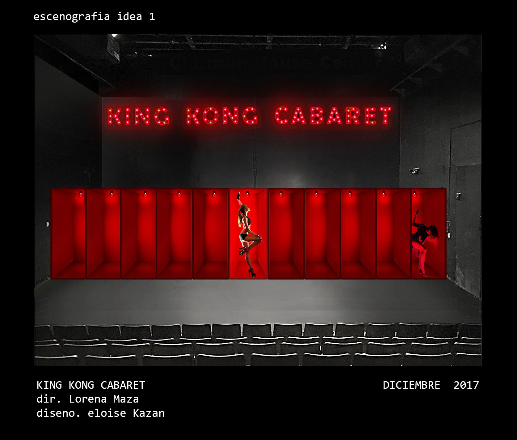 ELOISE KAZAN DESIGN PORTFOLIO - KING KONG CABARET set & costume design