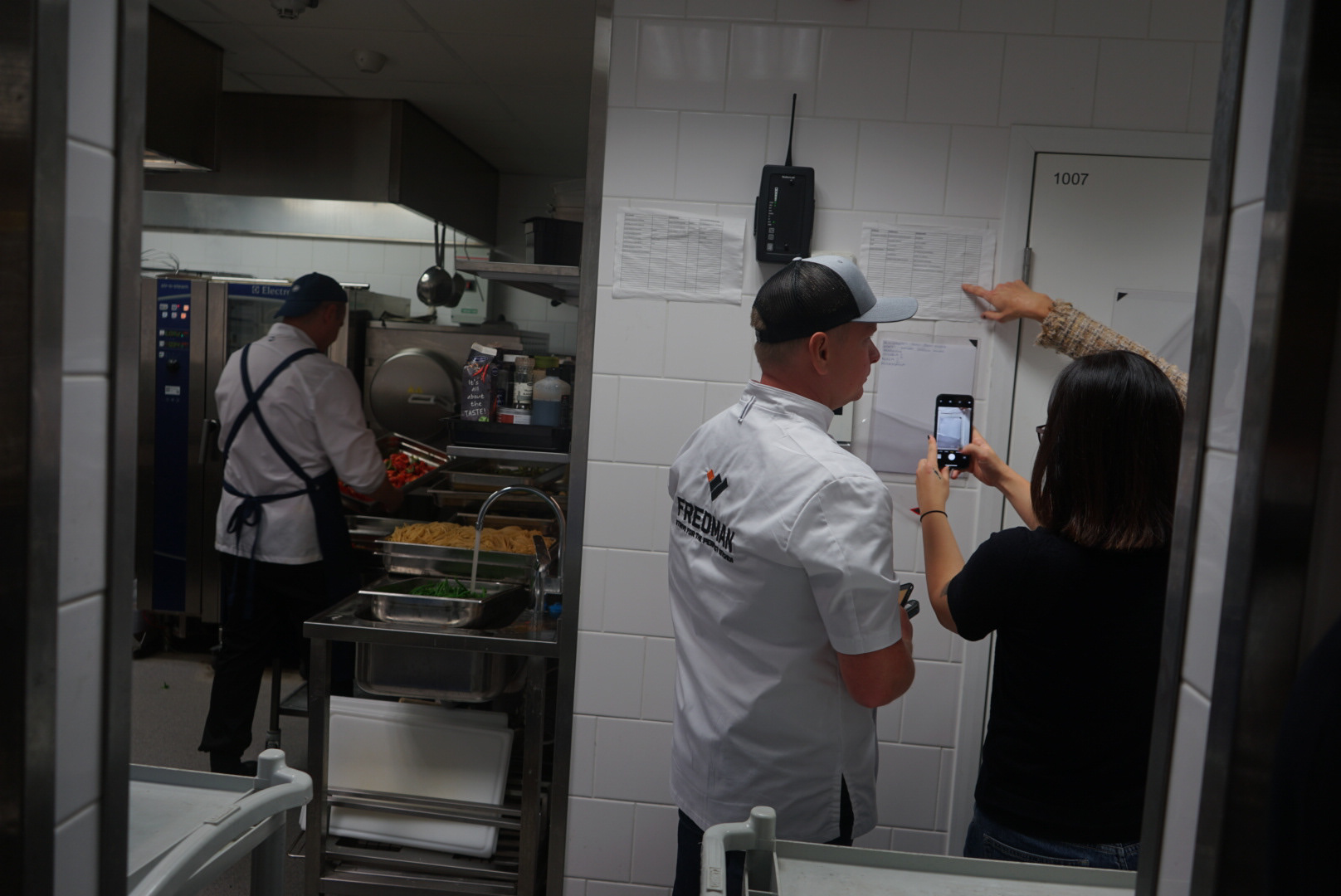 Task list is printed out and put on the wall