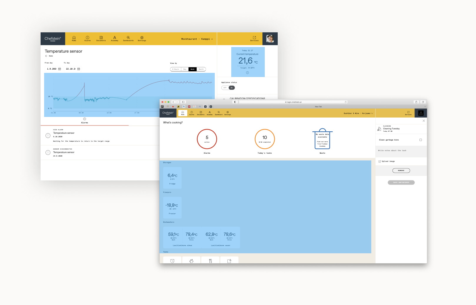 The appliance status list does not scale properly for different use cases resulting in lots of empty screen space.