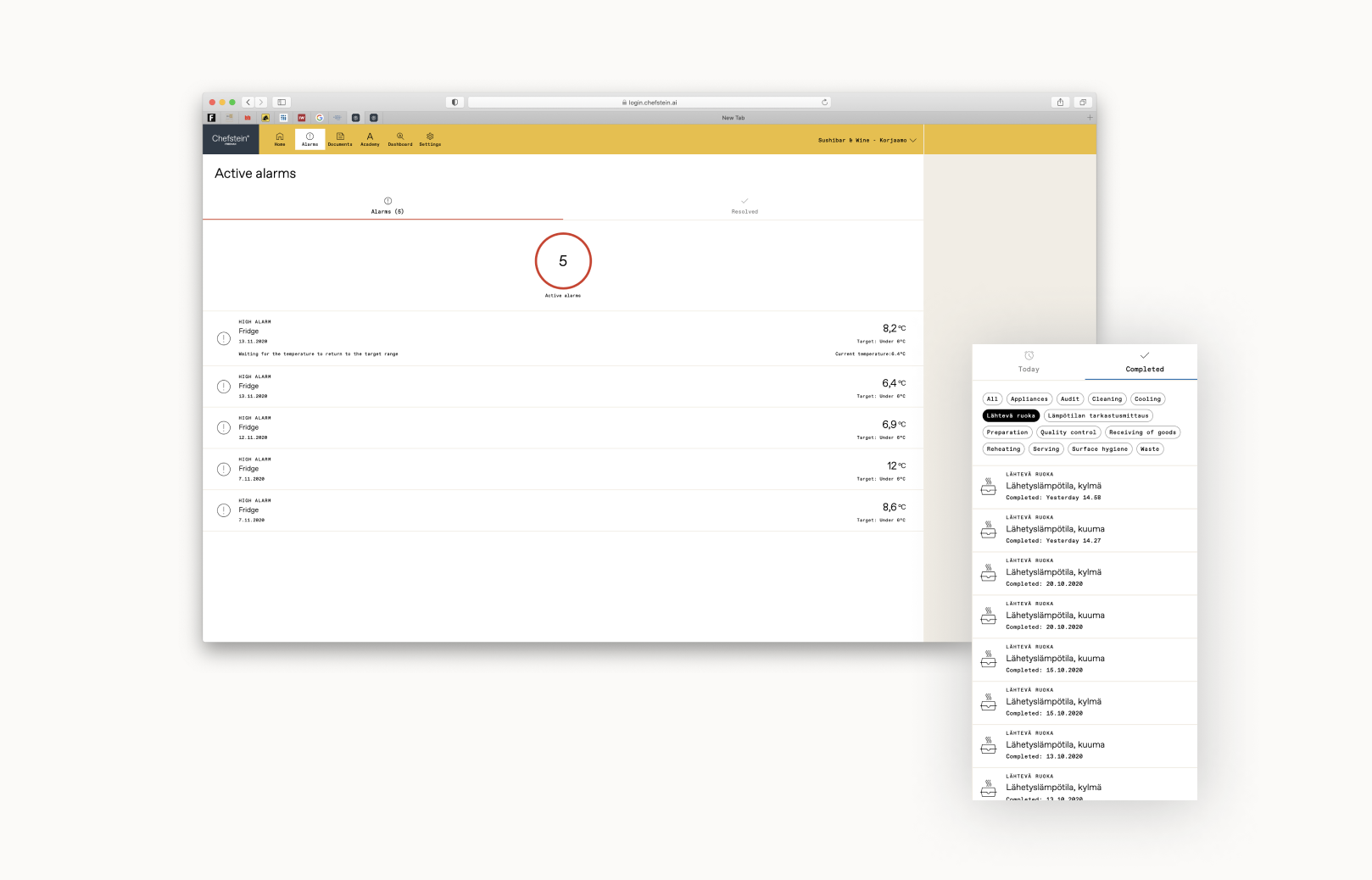 History data is displayed inefficiently and does not offer many filter options.