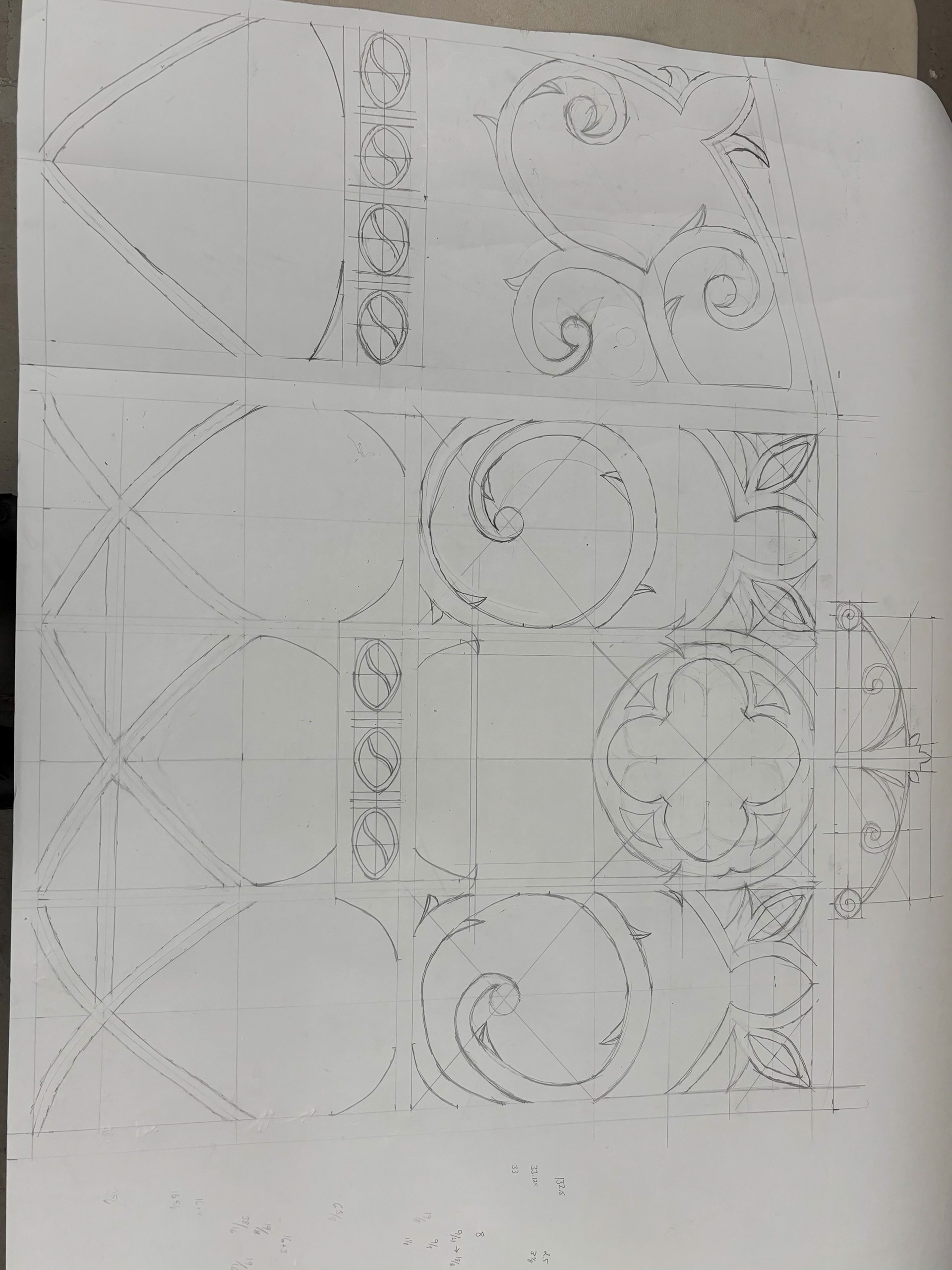 Hand Drawn Layout (In Scale)
