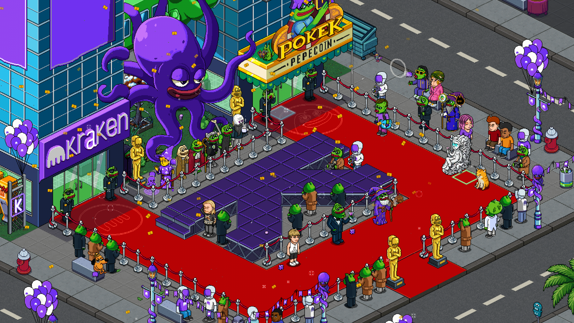 Handshake towers, Kraken event, Pokek poker