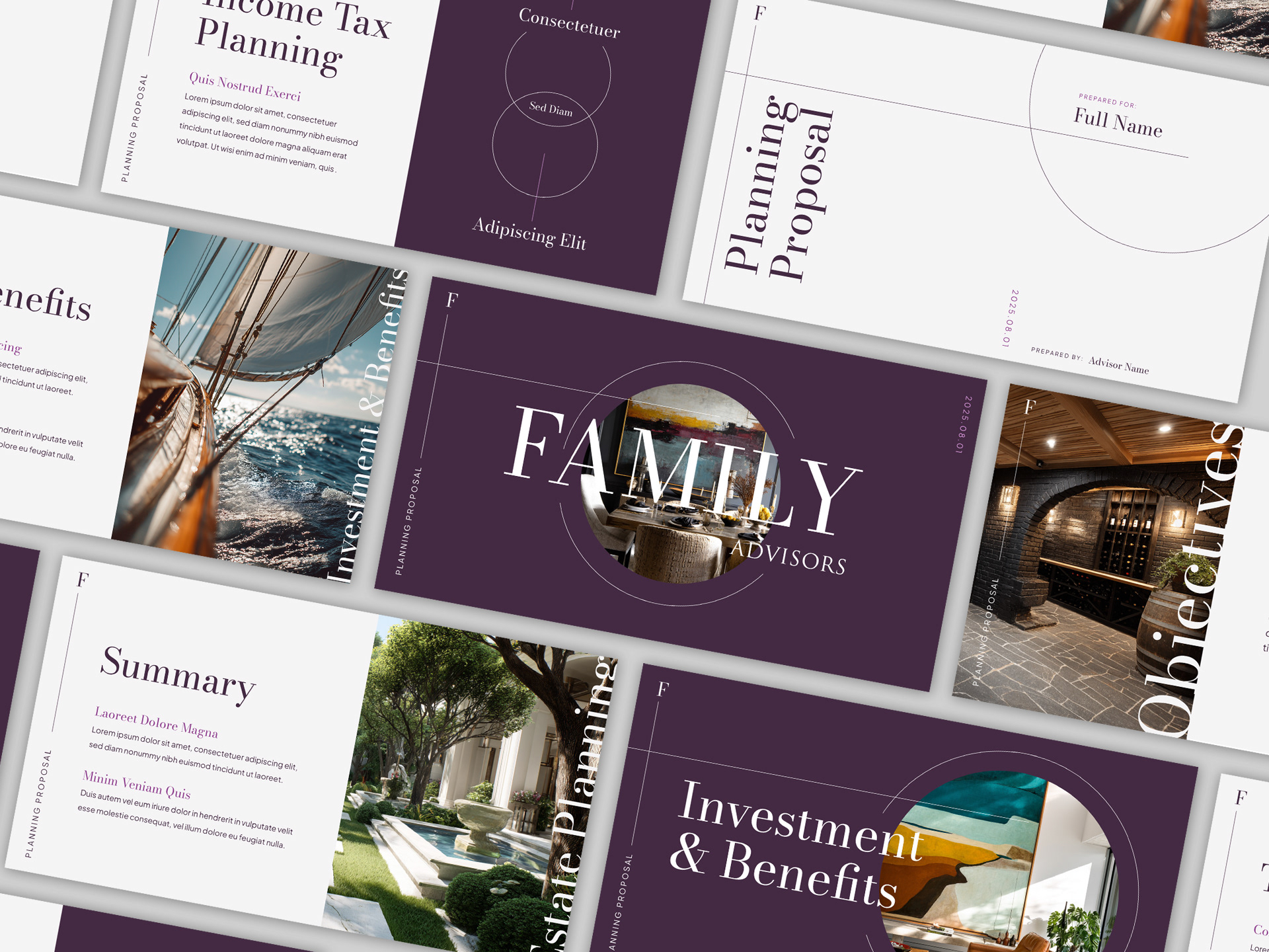 investment advisor presentation design