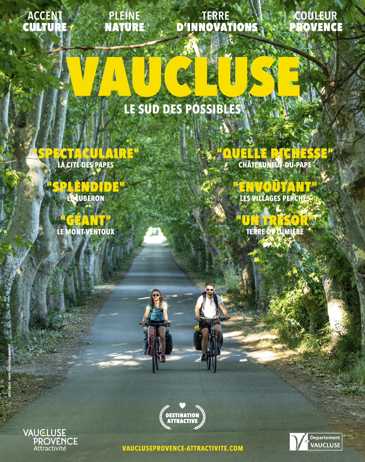 Campagne promotionnelle Vaucluse été 2023
