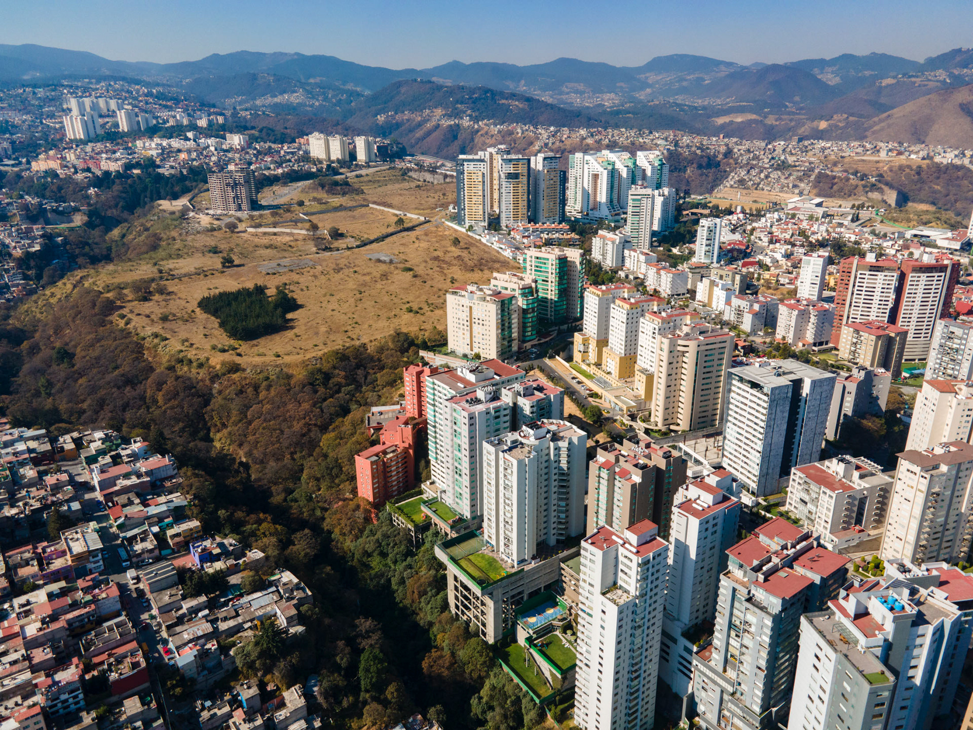 aerial view of mexico city