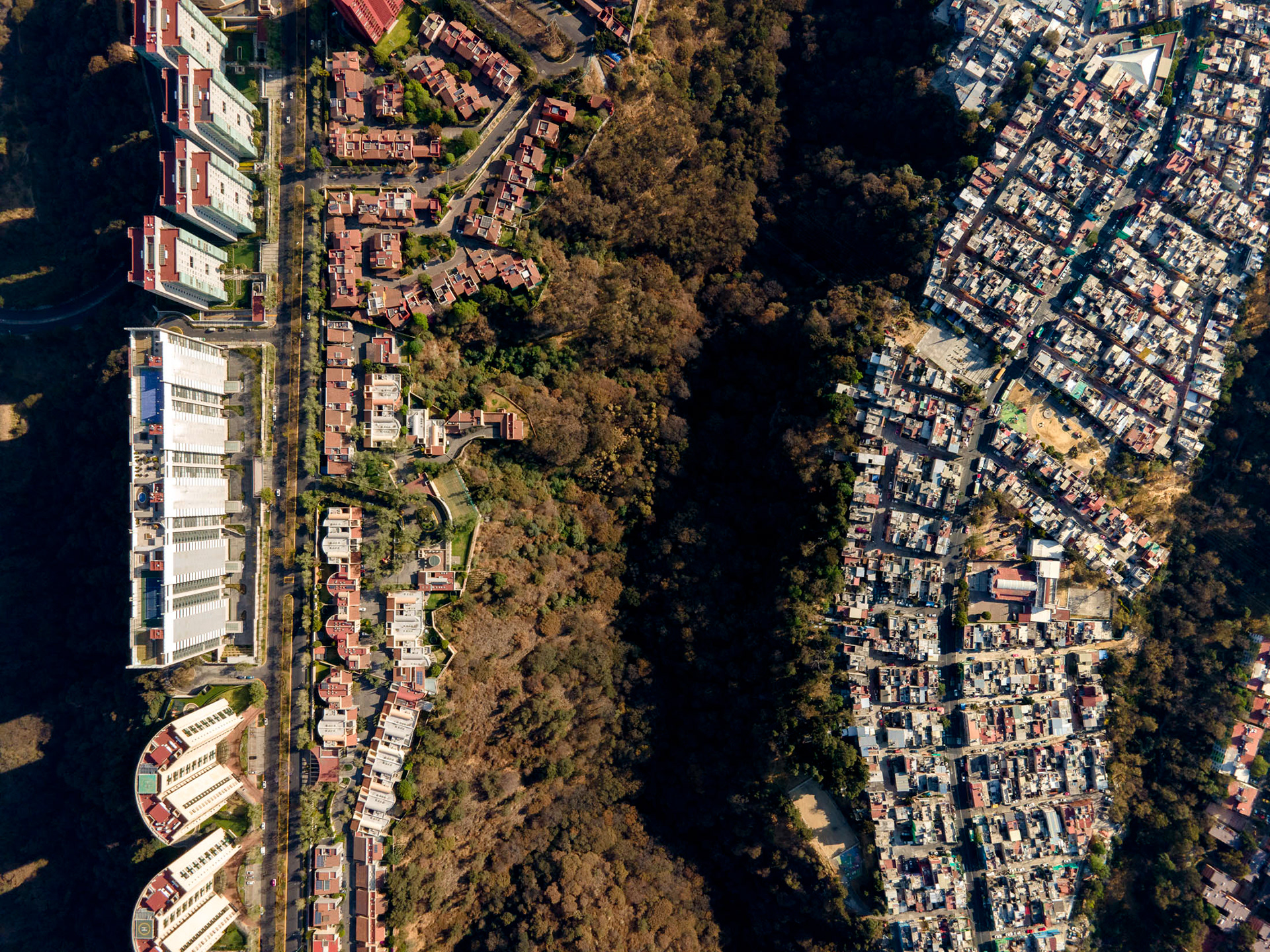 aerial view of mexico city