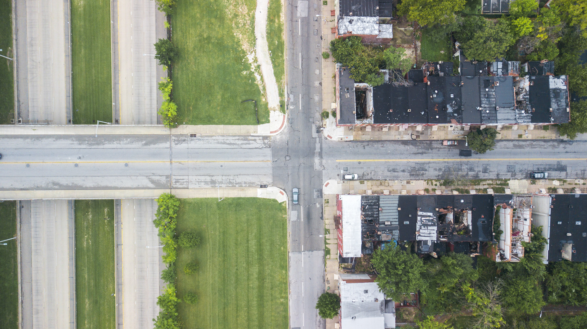 I-70 in Baltimore, the "Road to Nowhere".