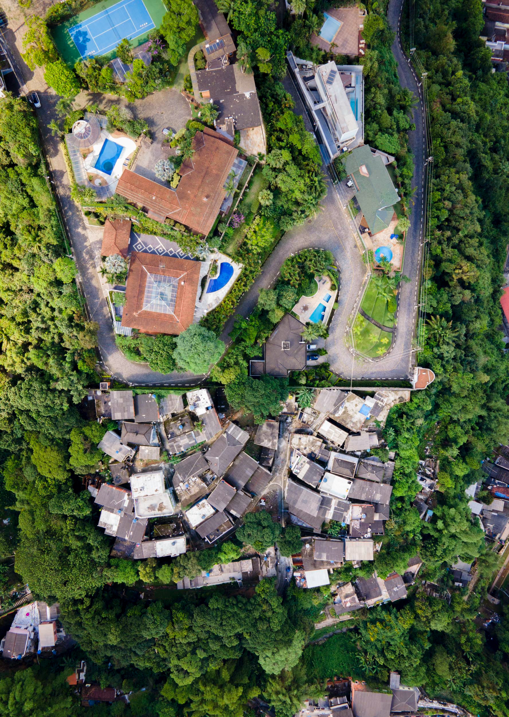 Gated estate in Santos, Brazil.