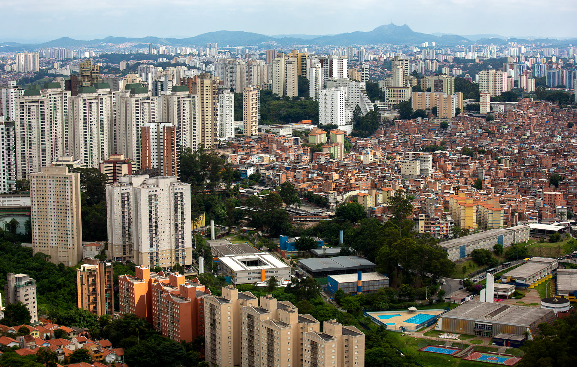 Inequality in Sao paulo, Brazil.