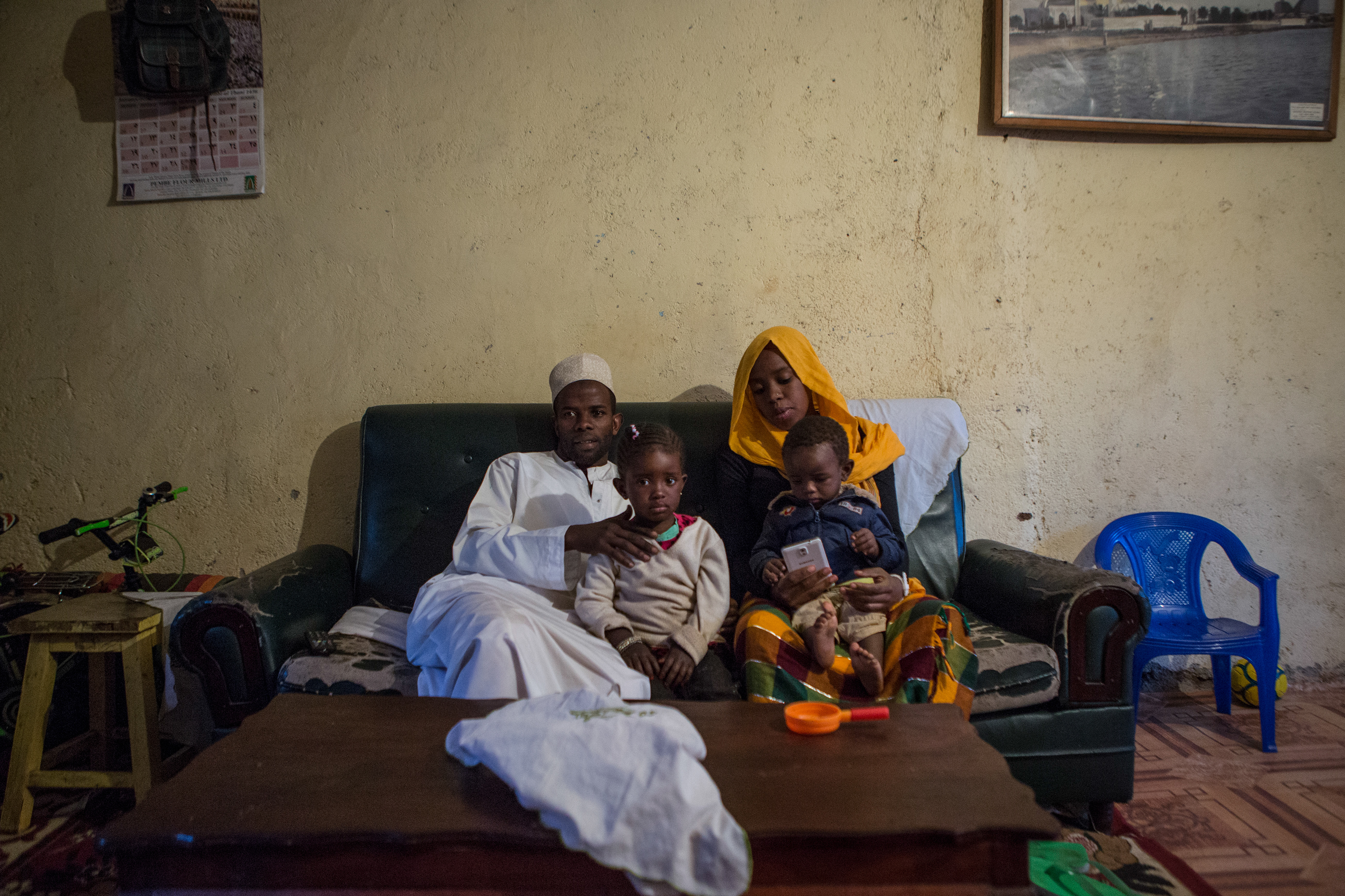 muslim family in a slum in nairobi