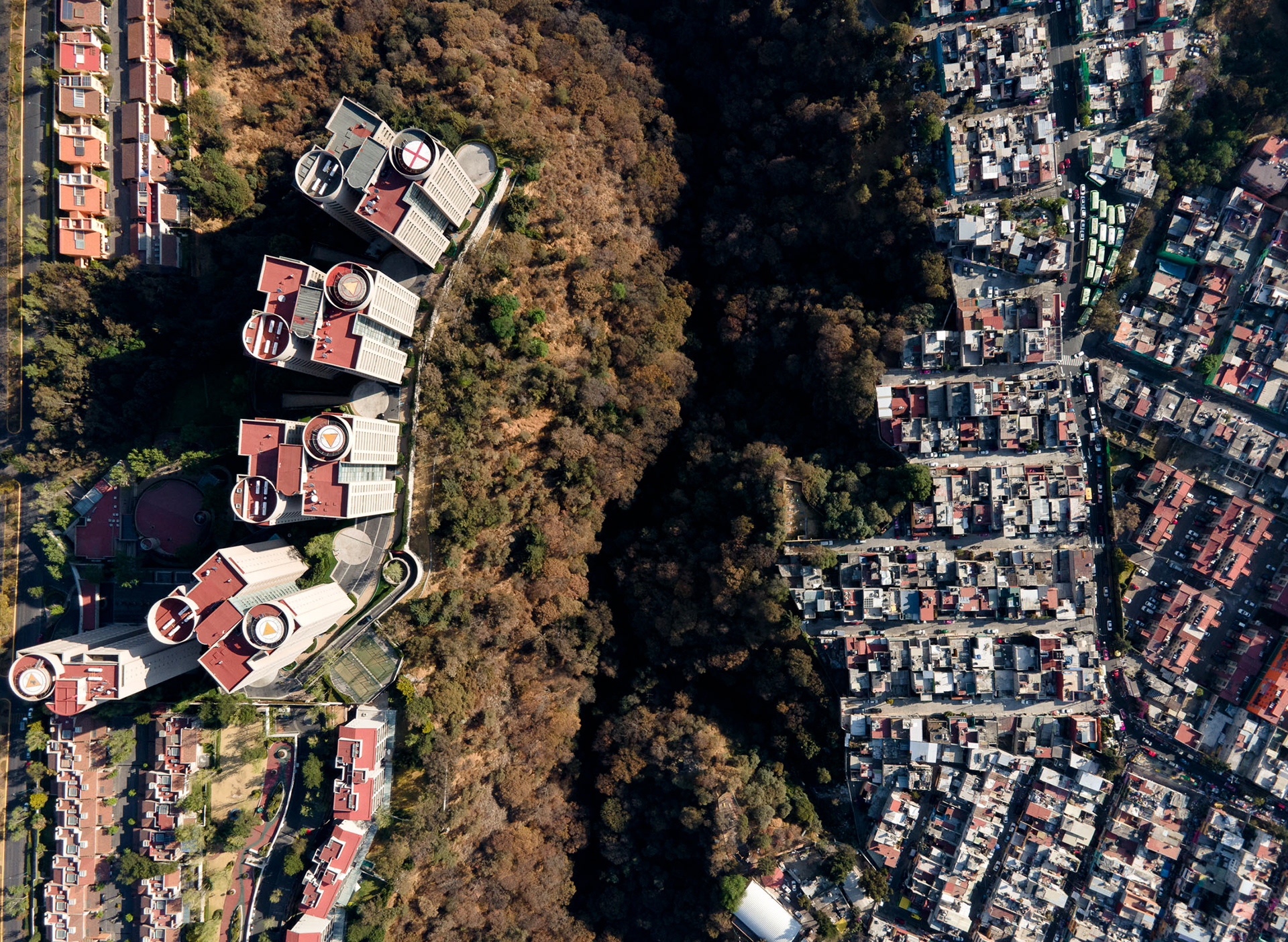 aerial view of mexico city