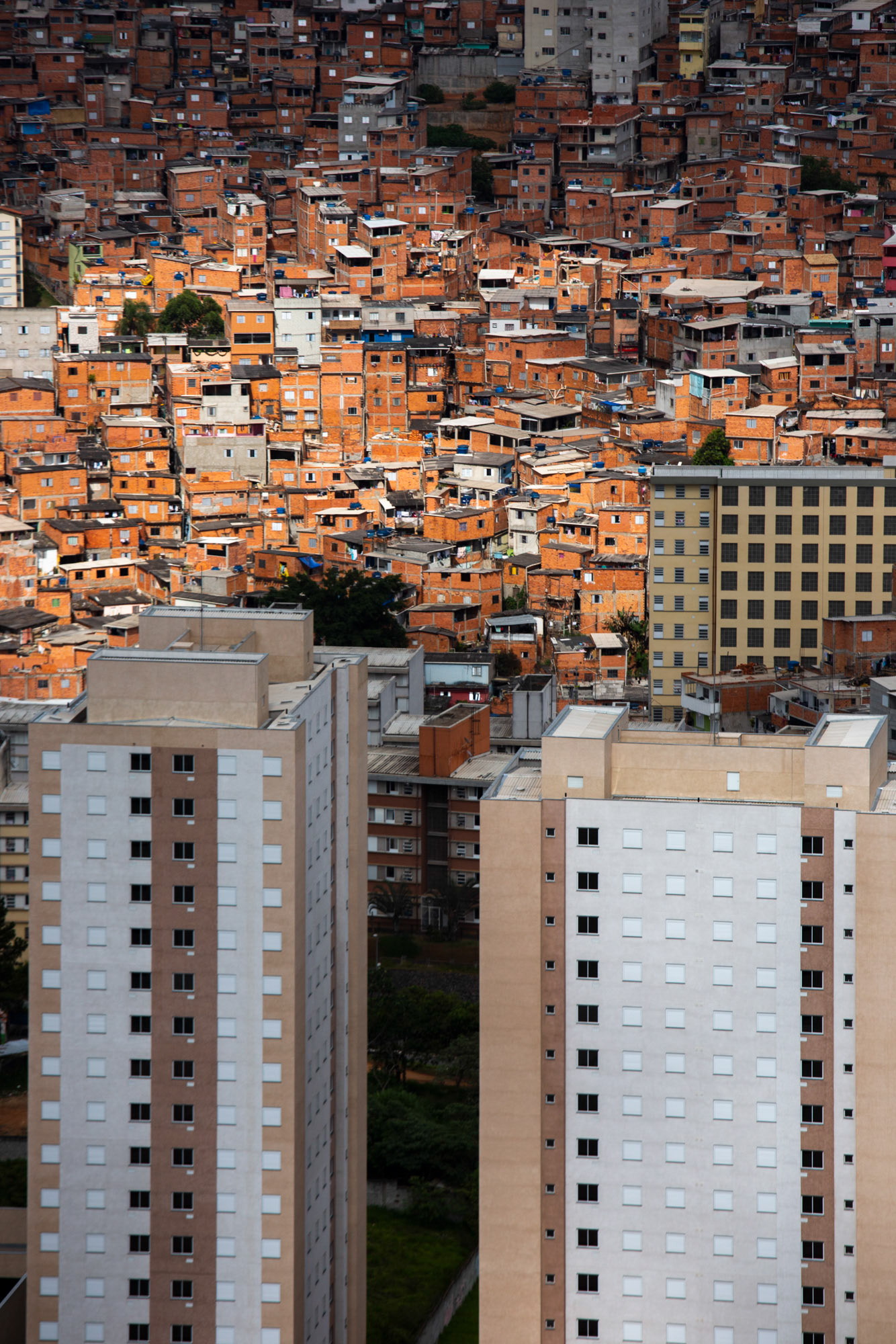 Favelas in Sao Paulo, Brazil.