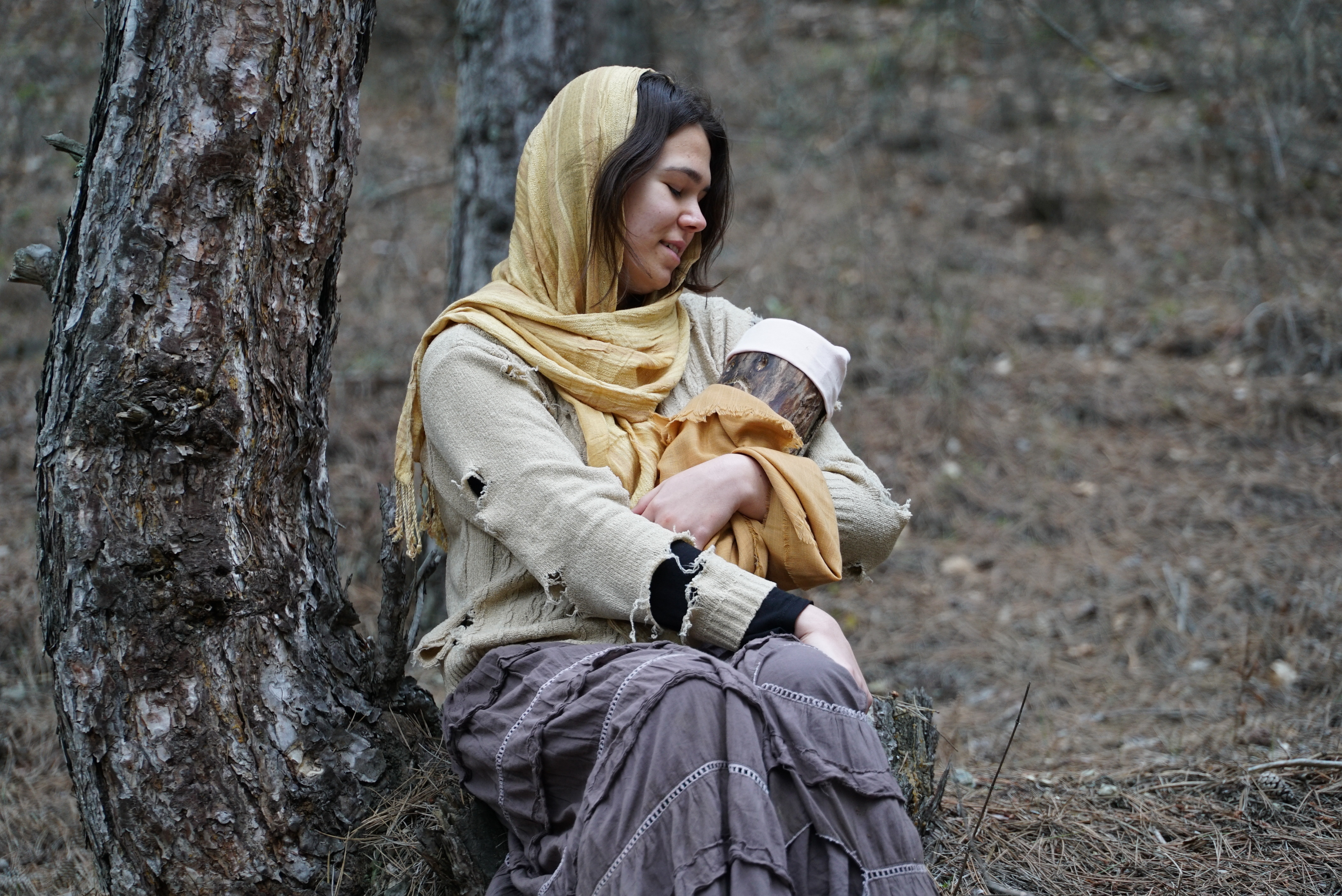 Başak DUMAN. Filmin başrol oyuncusu ve kostüm tasarımcısı.  Çekimlerin ikinci ve son günü.