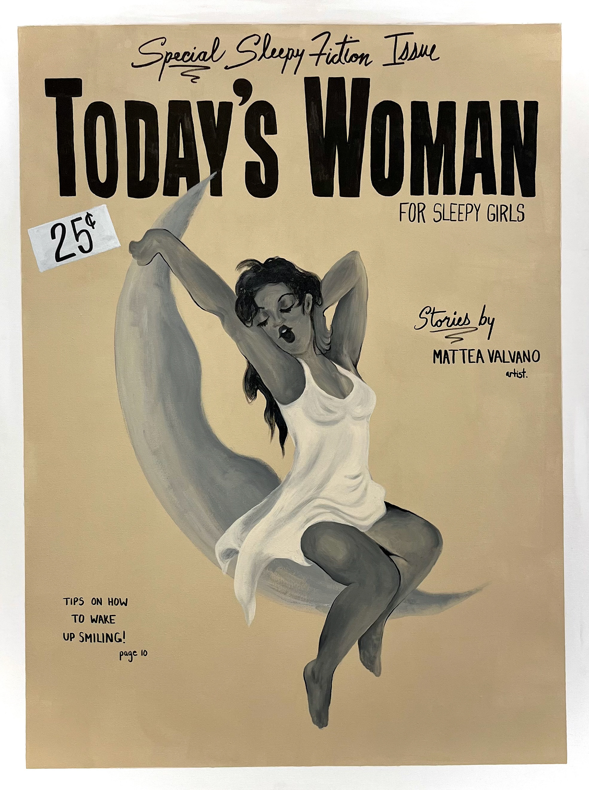 (Cover) Today's Woman for Sleepy Girls, 2024, Acrylic on Canvas, 30x40.