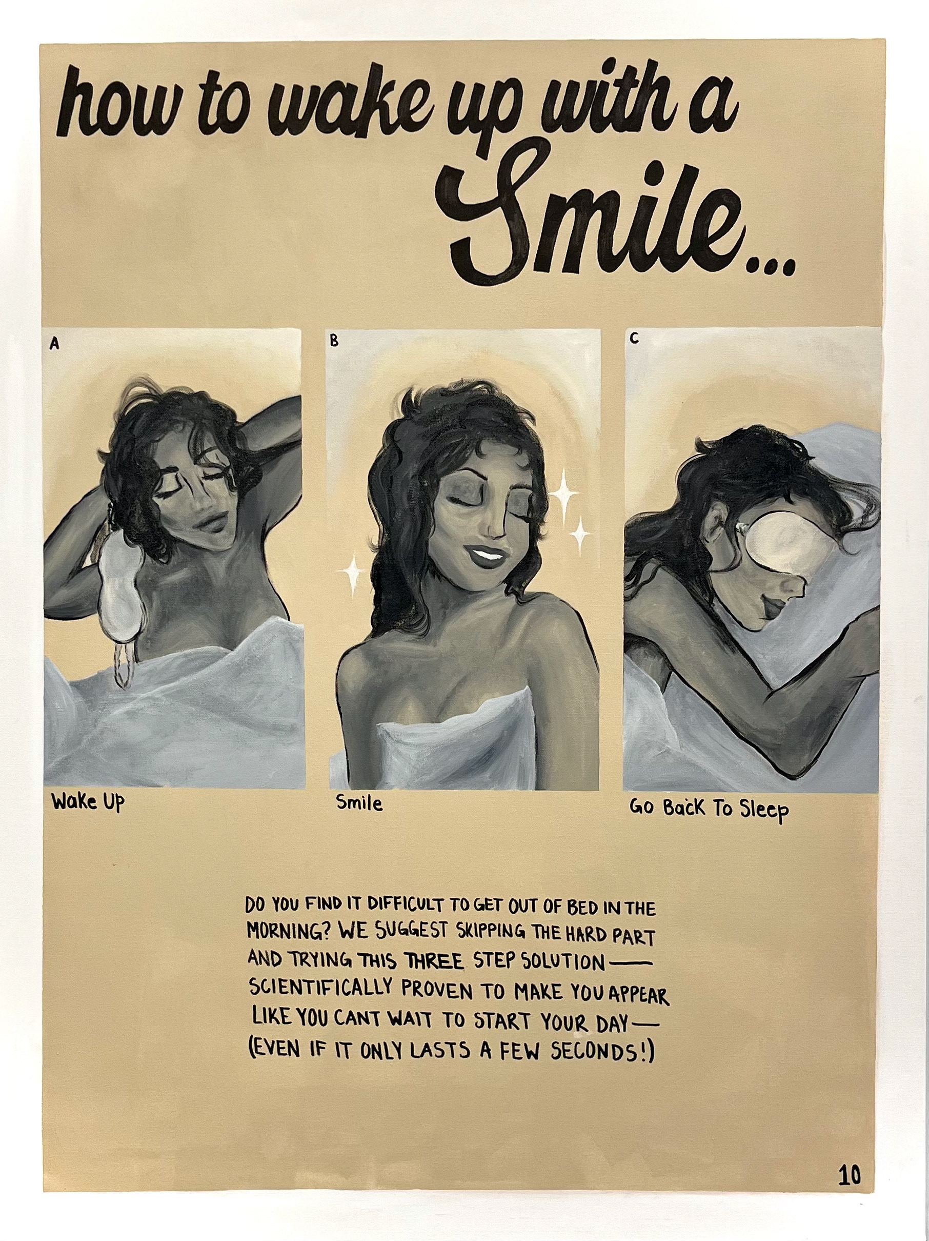 (Catalog) Today's Woman for Sleepy Girls, 2024, Acrylic on Canvas, 30x40.