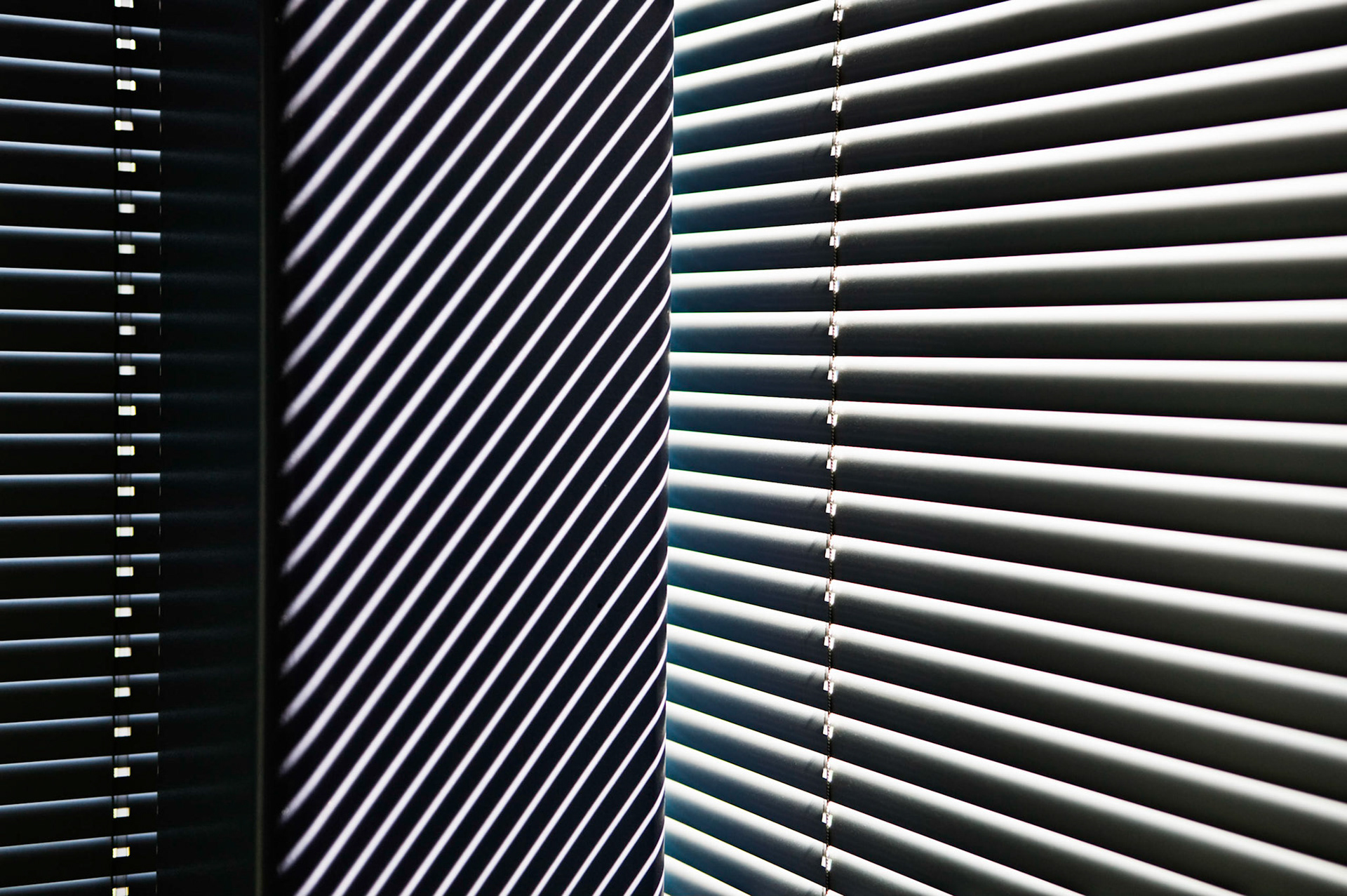 Light through metallliic blinders- abstract graphics