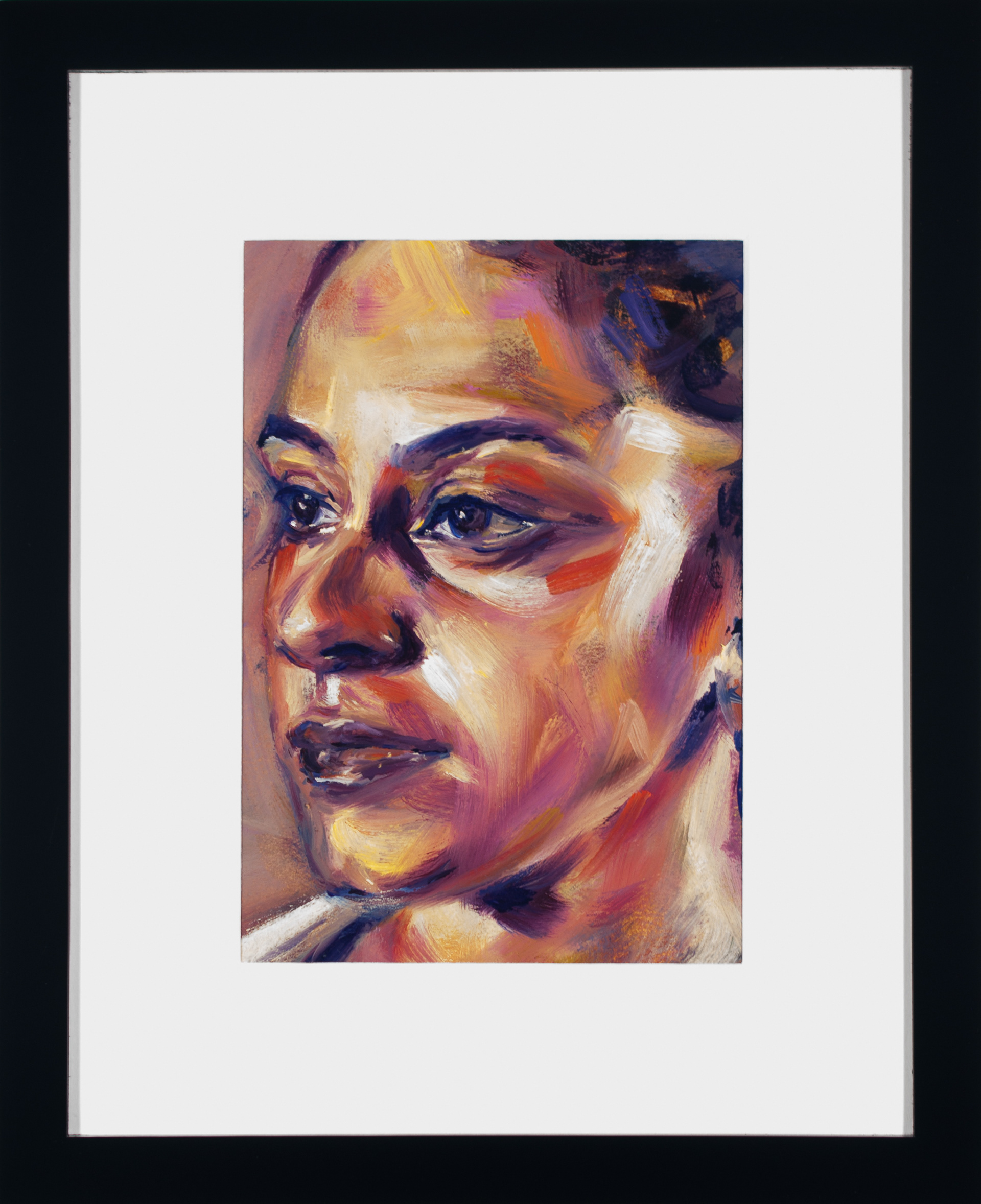 Brushed Gold, 5"x7", oil on oil paper