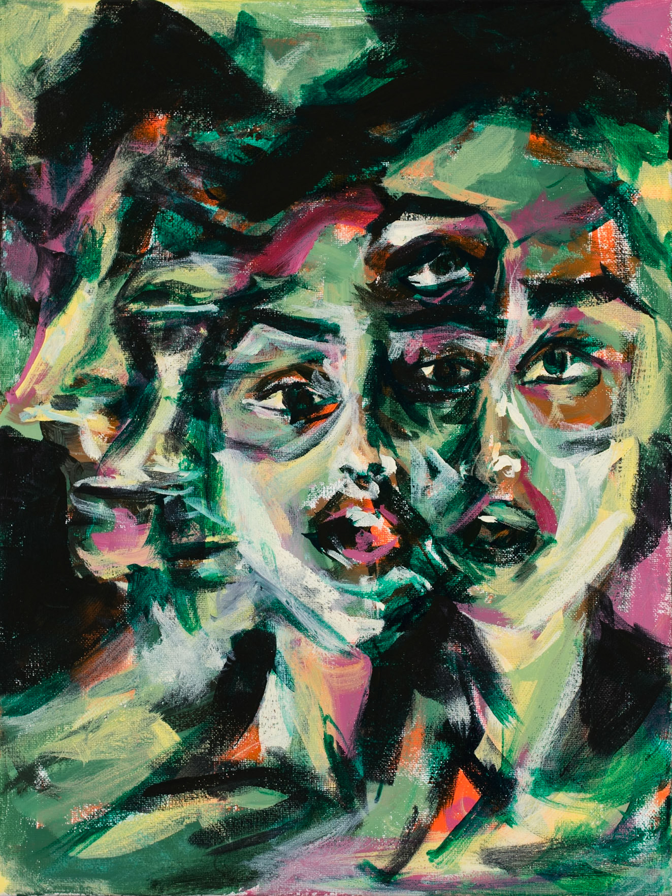 Chorus, 12"x16", acrylic on canvas