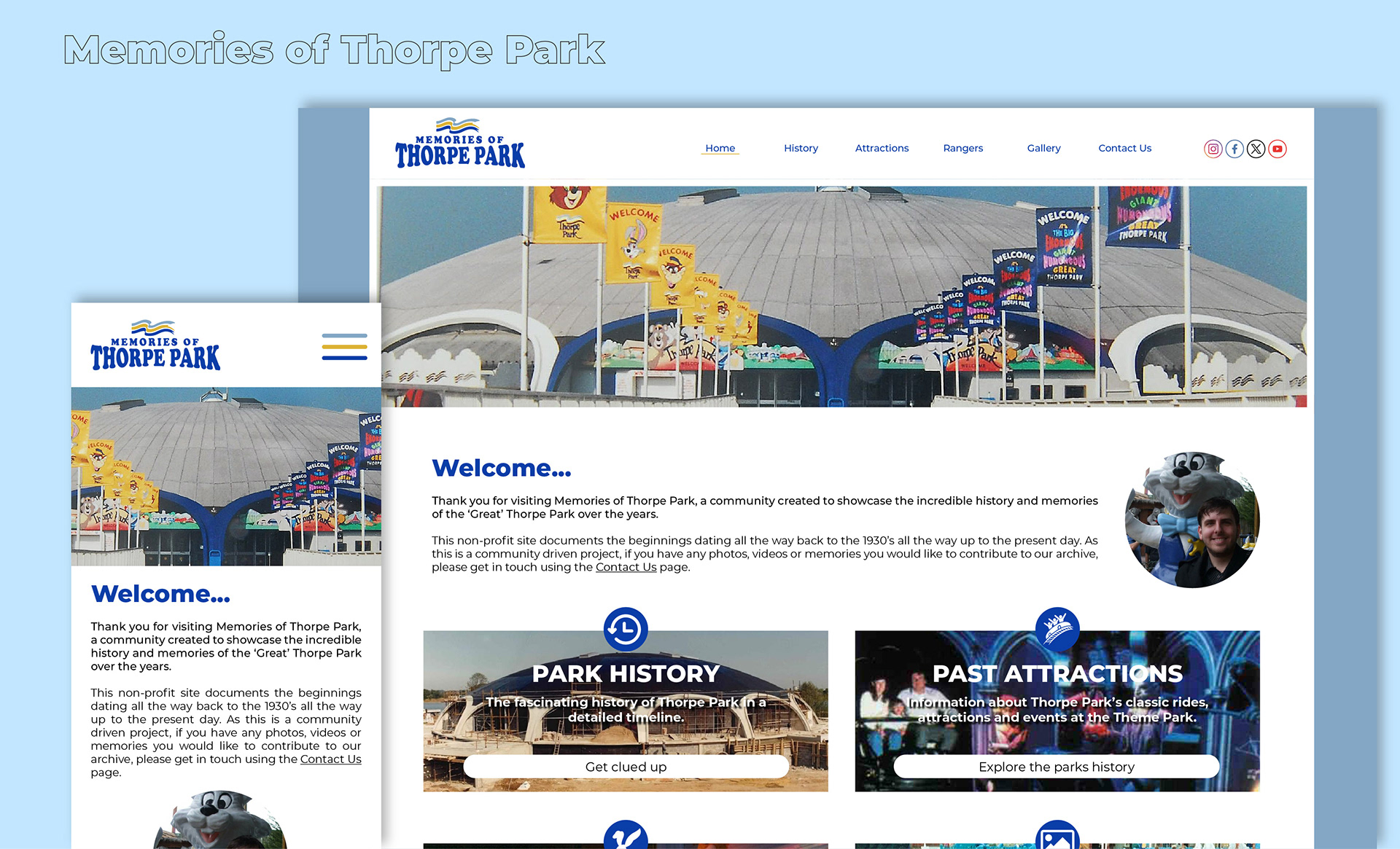 Memories of Thorpe Park redesign concept
