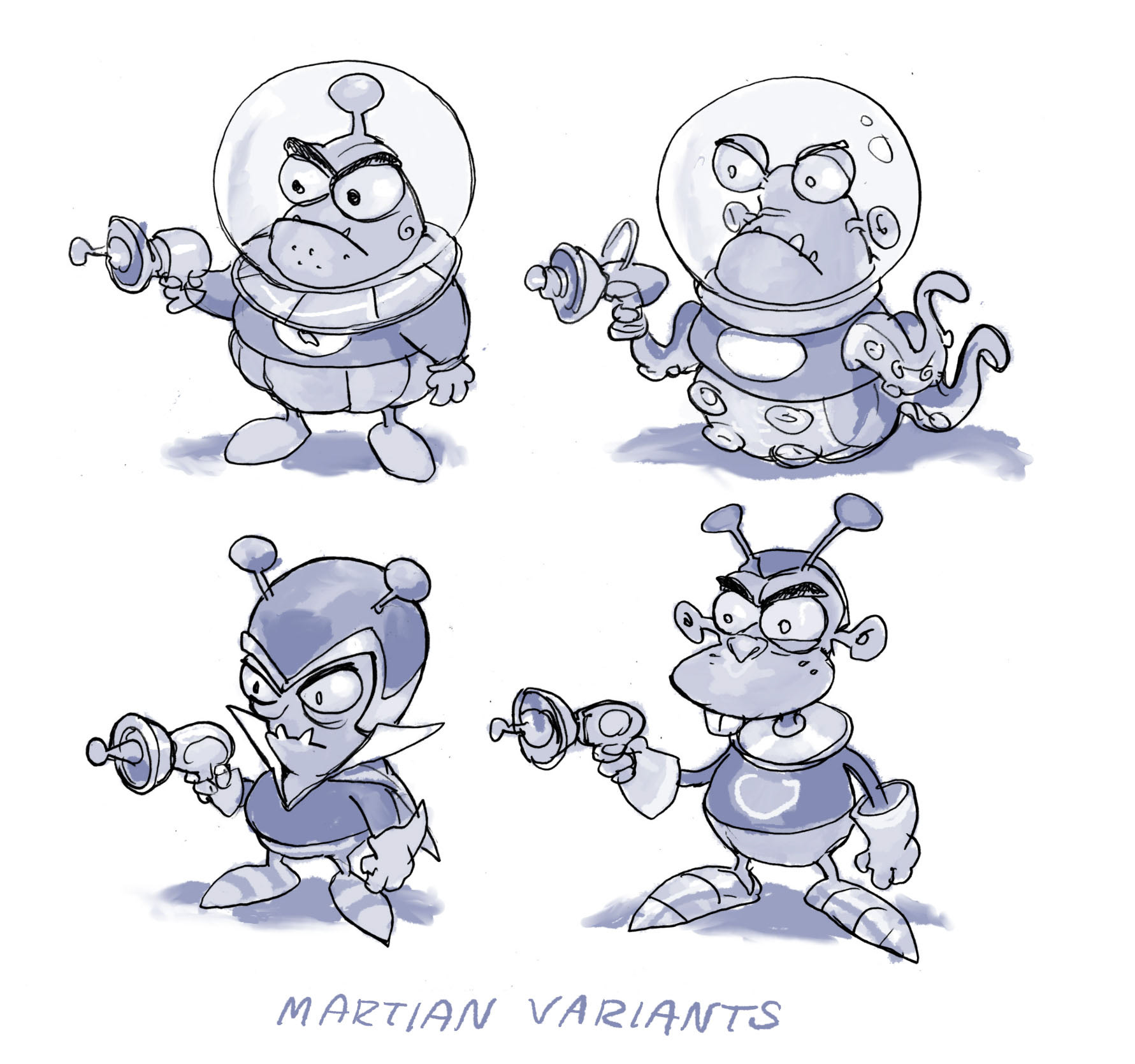 Exploring different styles of Martians
