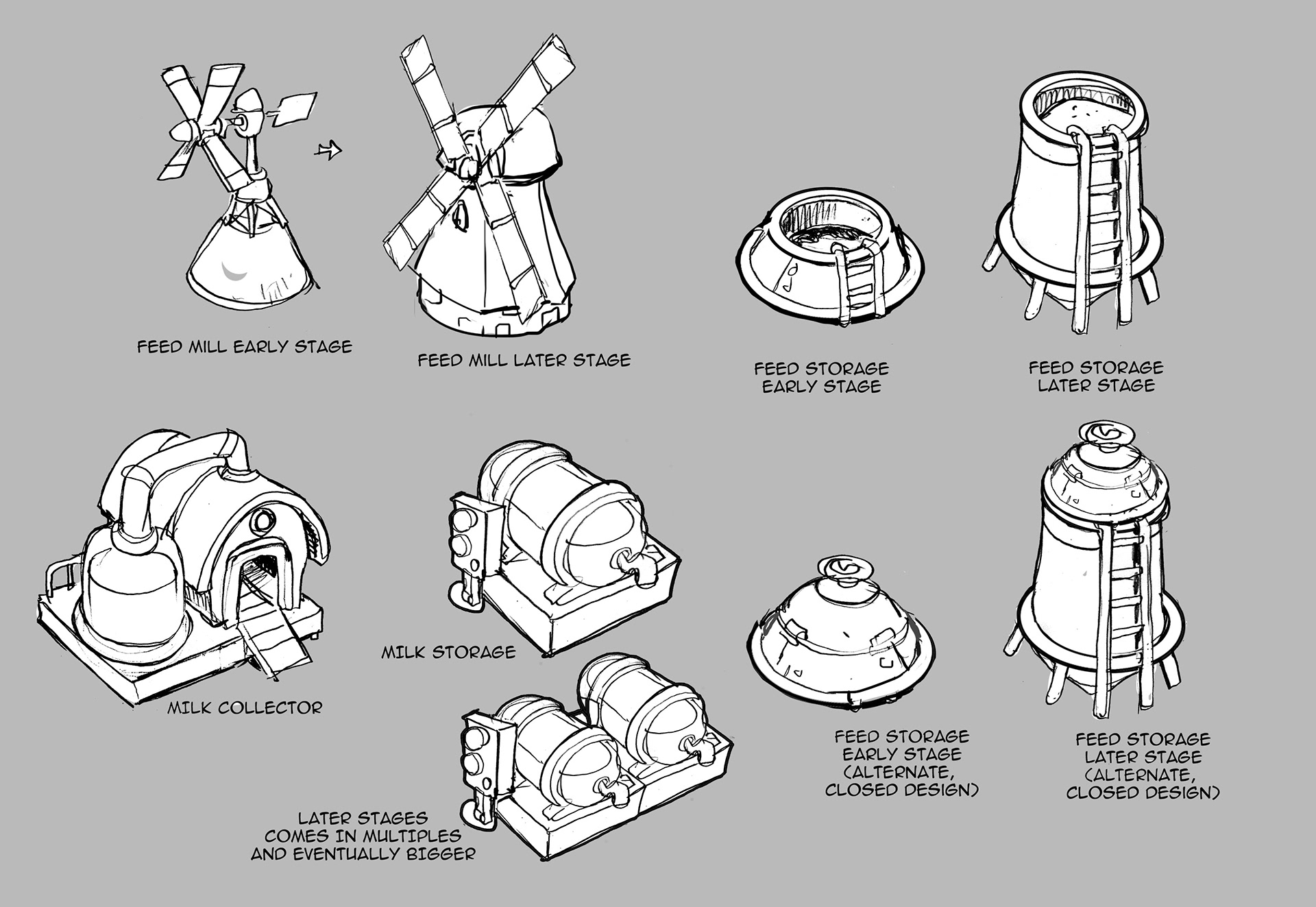 Sketches for Building upgrades