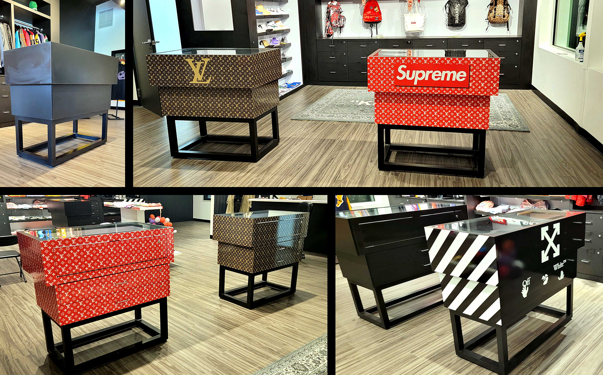 Urban Boutique Wrapped Brand Displays