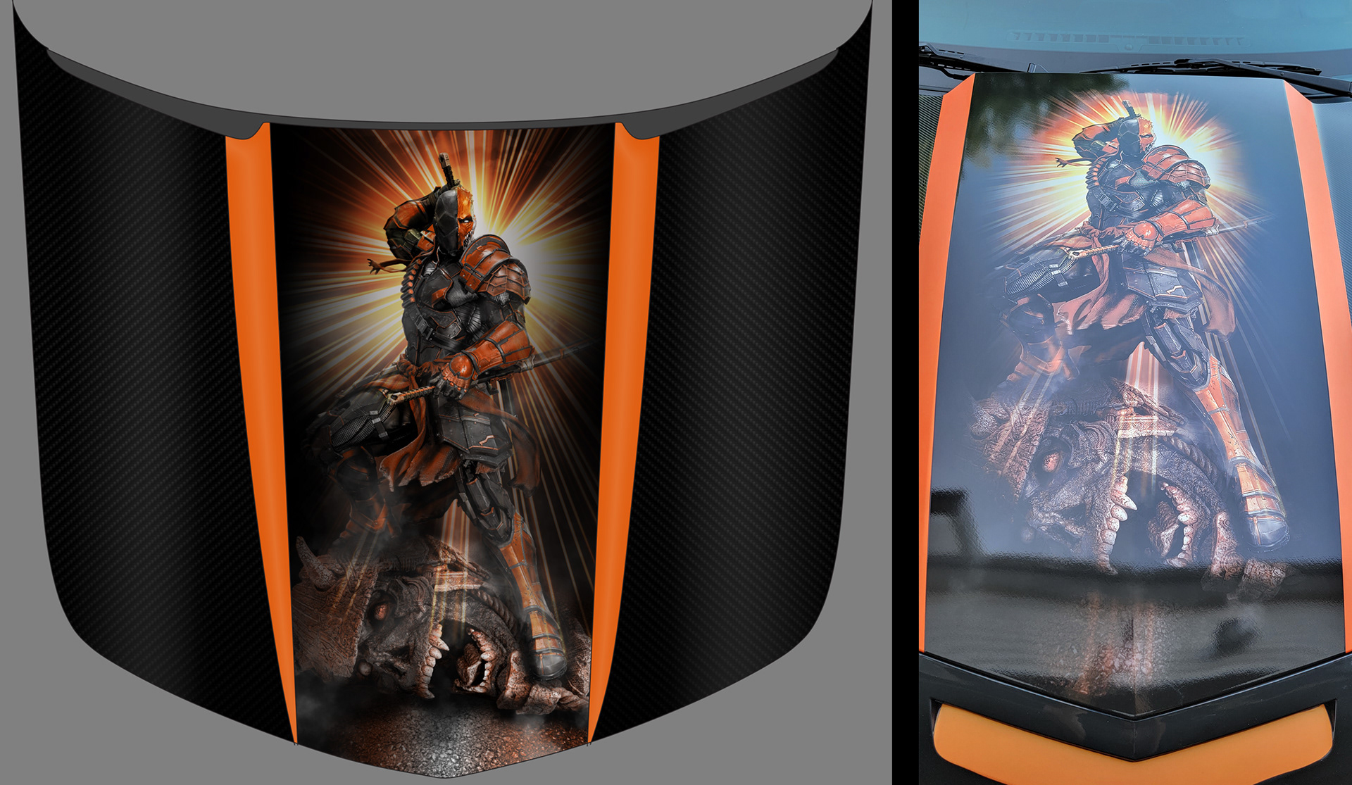 Themed Partial Hood Wrap