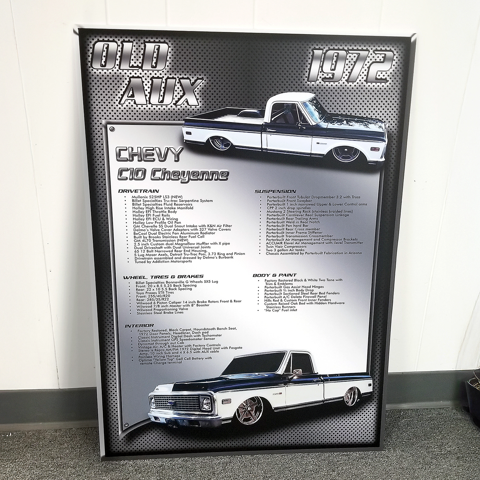 Car Show Plaque