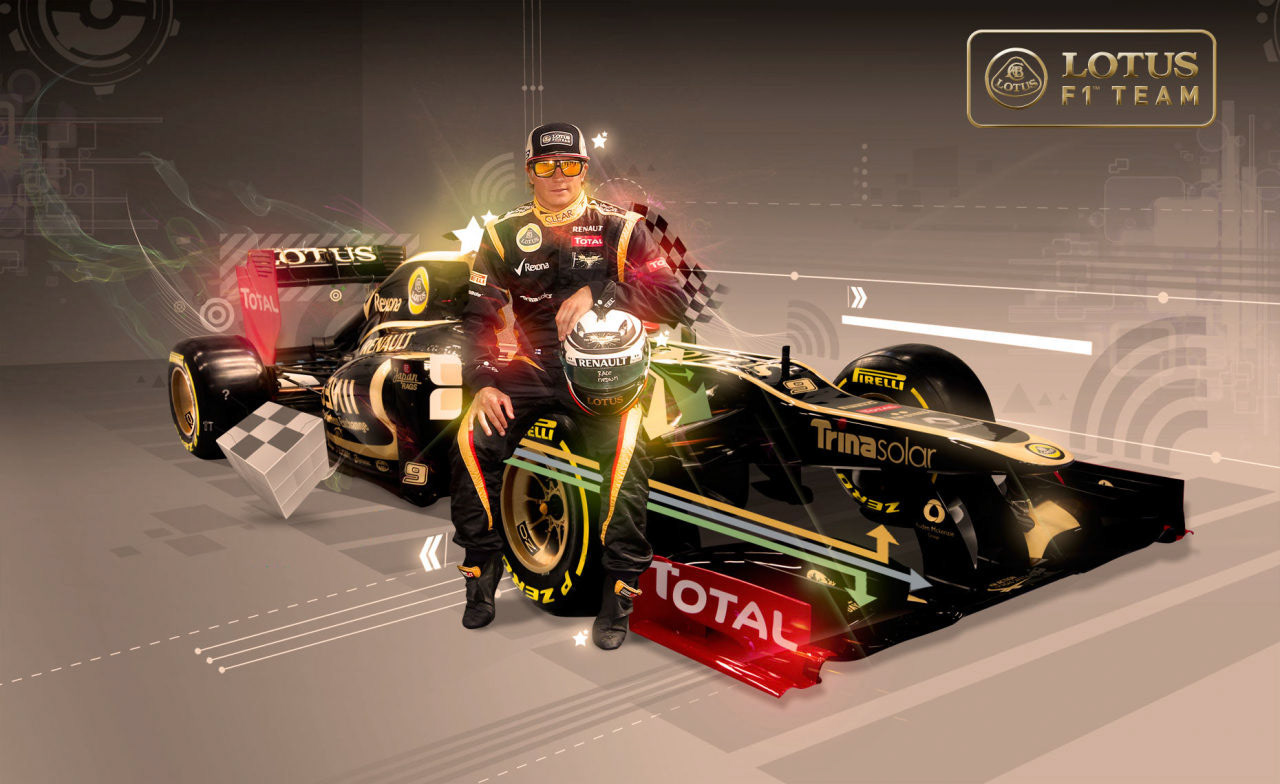 Illustration work for F1 Lotus Team merchandise