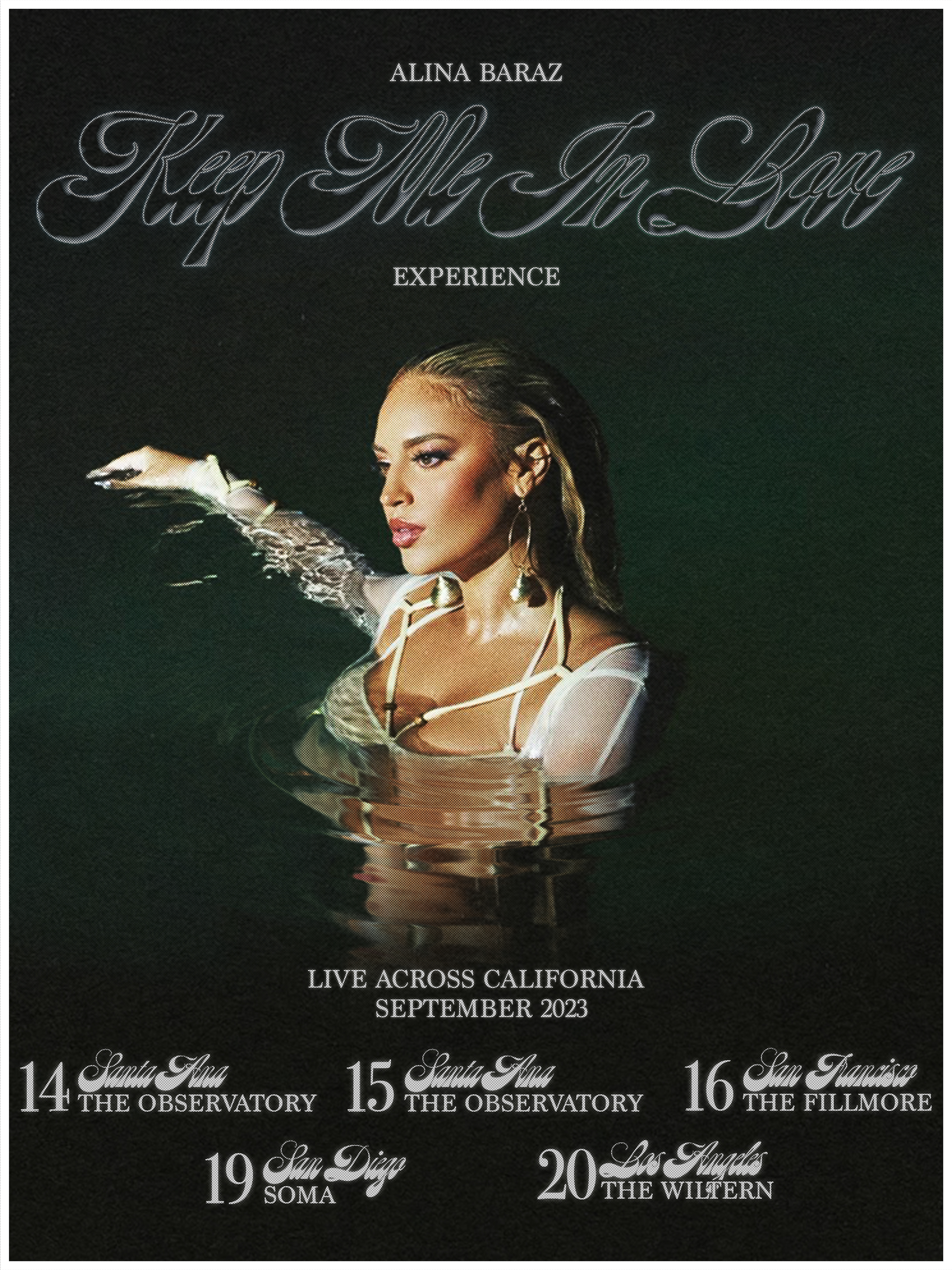 Poster used and sold on tour