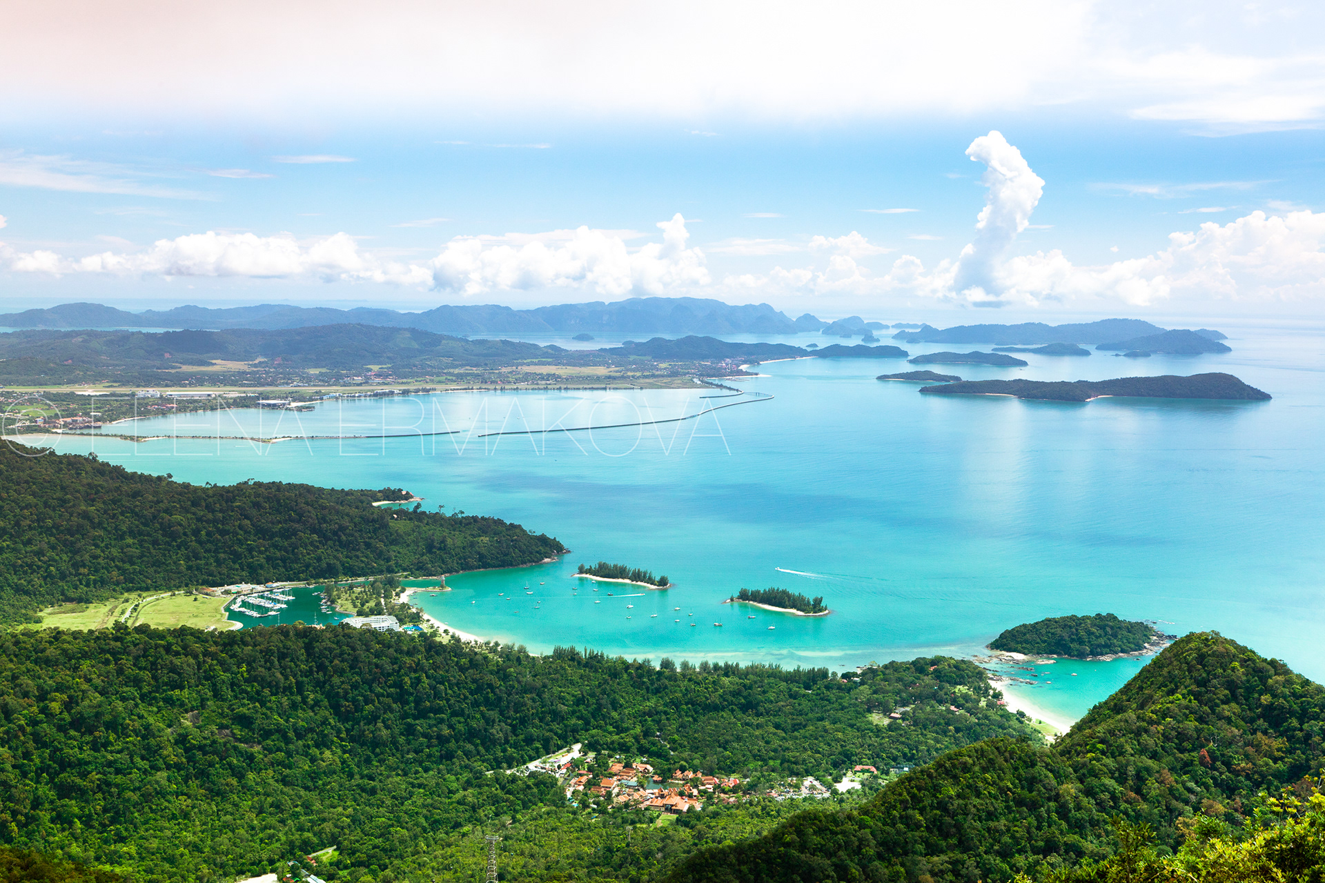 Beautiful view of the seashore of Langkawi Island, Malaysia