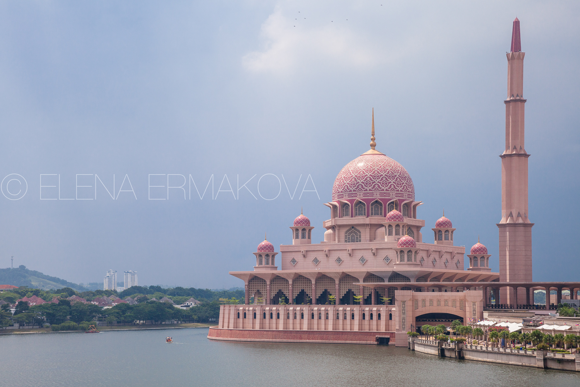 Pink Putra Mosque, Putrajaya, Malaysia