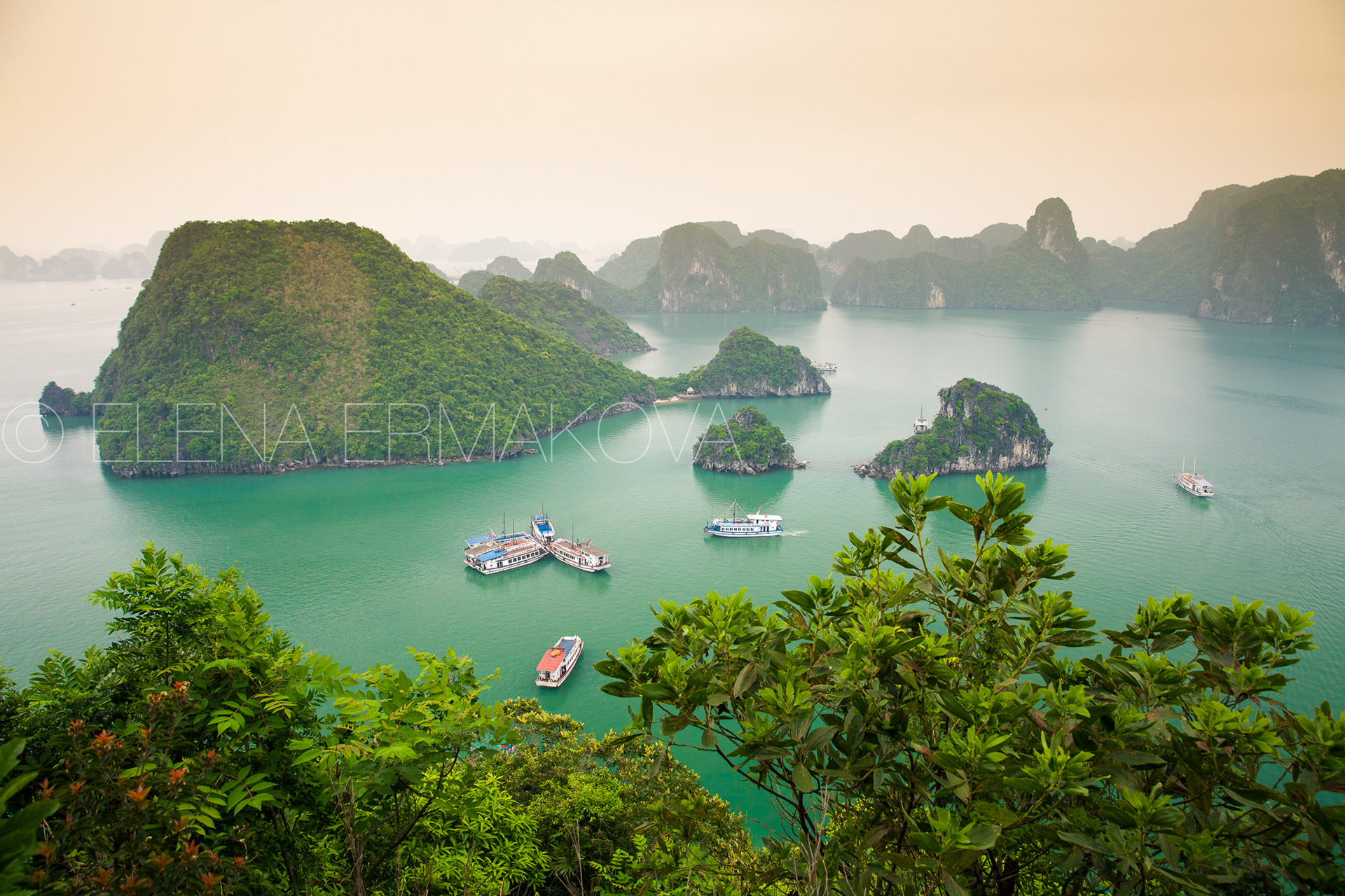 Magnificent view of the Halong Bay, Vietnam