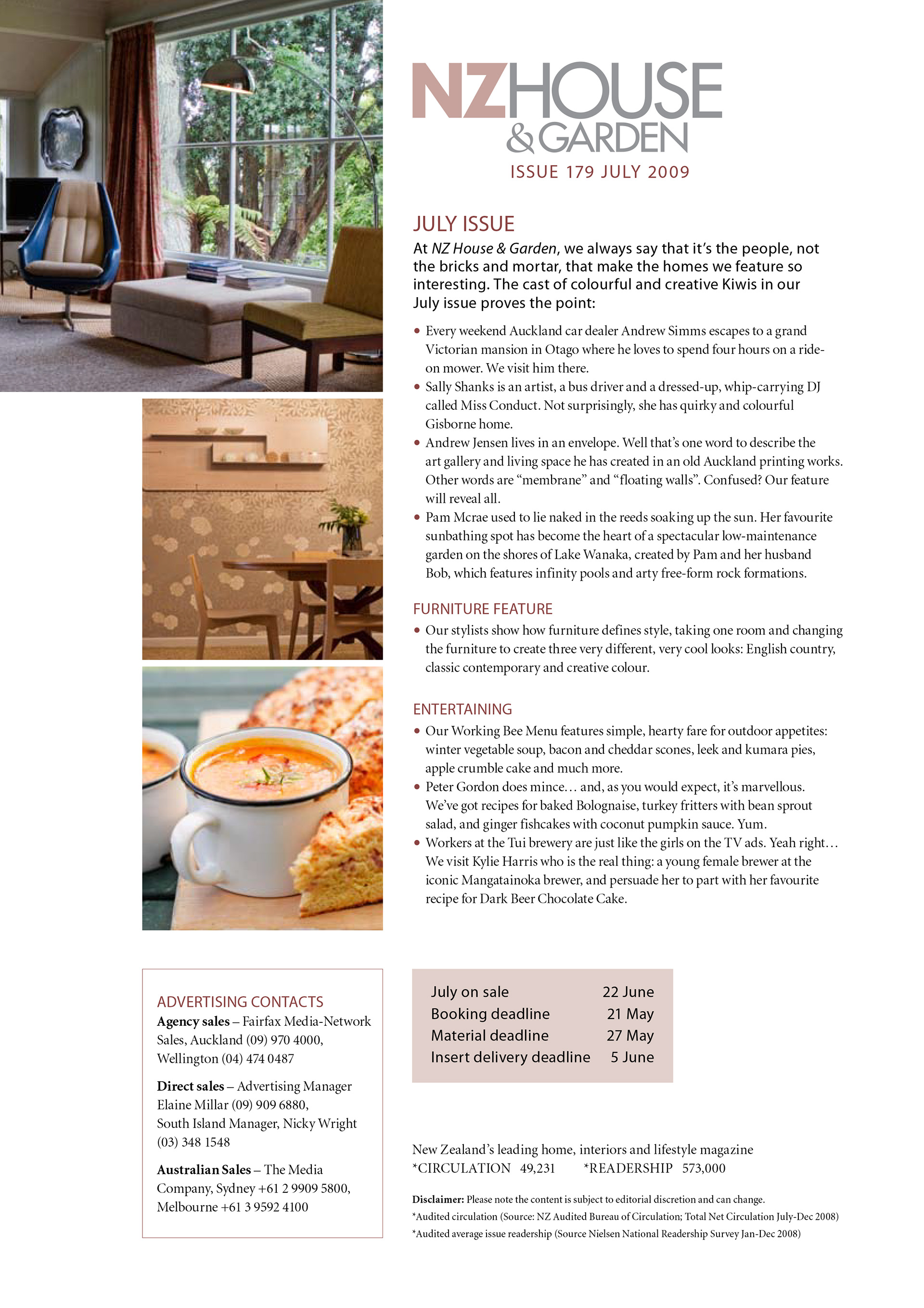NZ House & Garden, Advertising Flyer