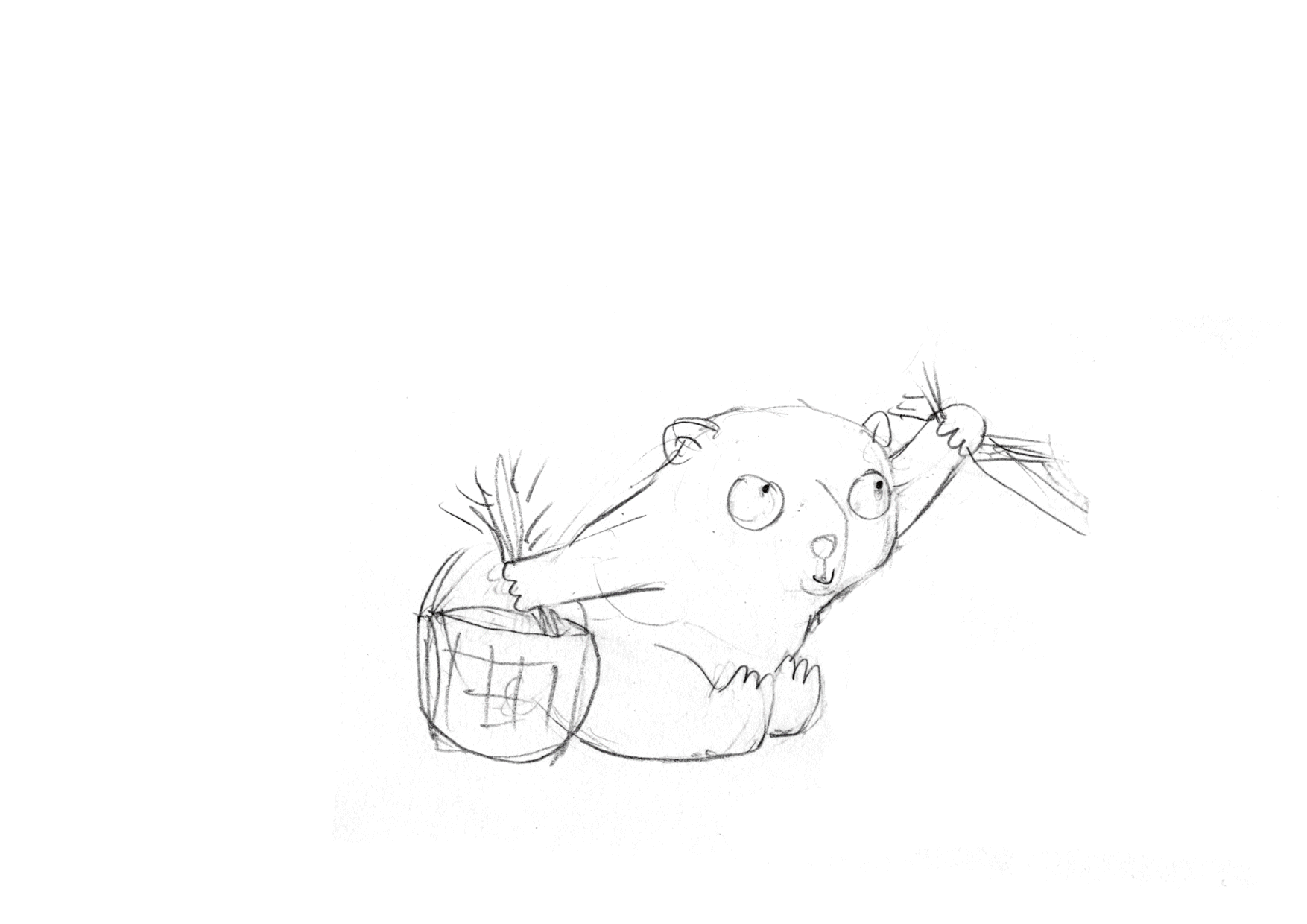 illustration extraite de l'album "Ours et renard jardiniers"