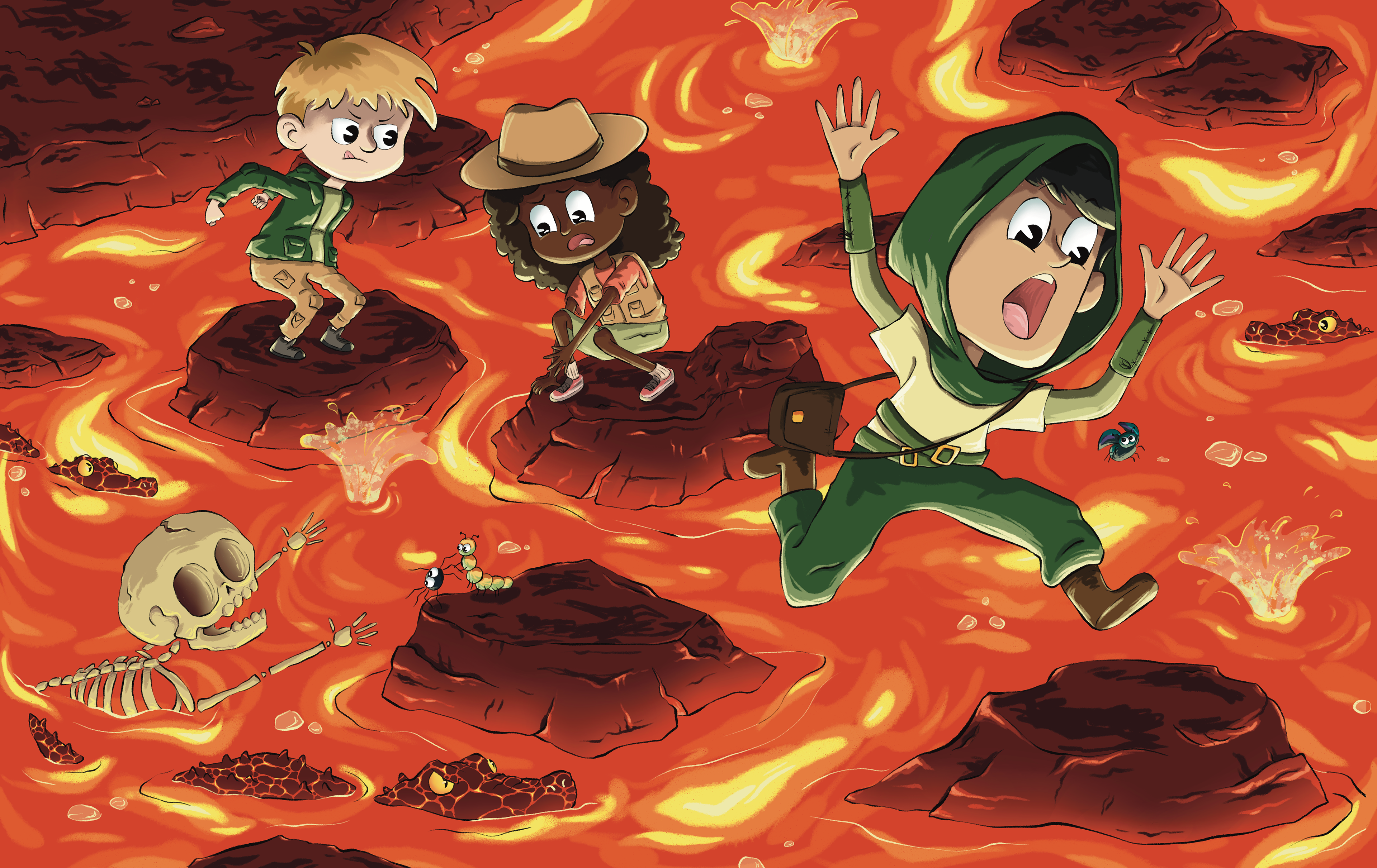 Recess Explorers: Lava, 16.25" x 10.25"
