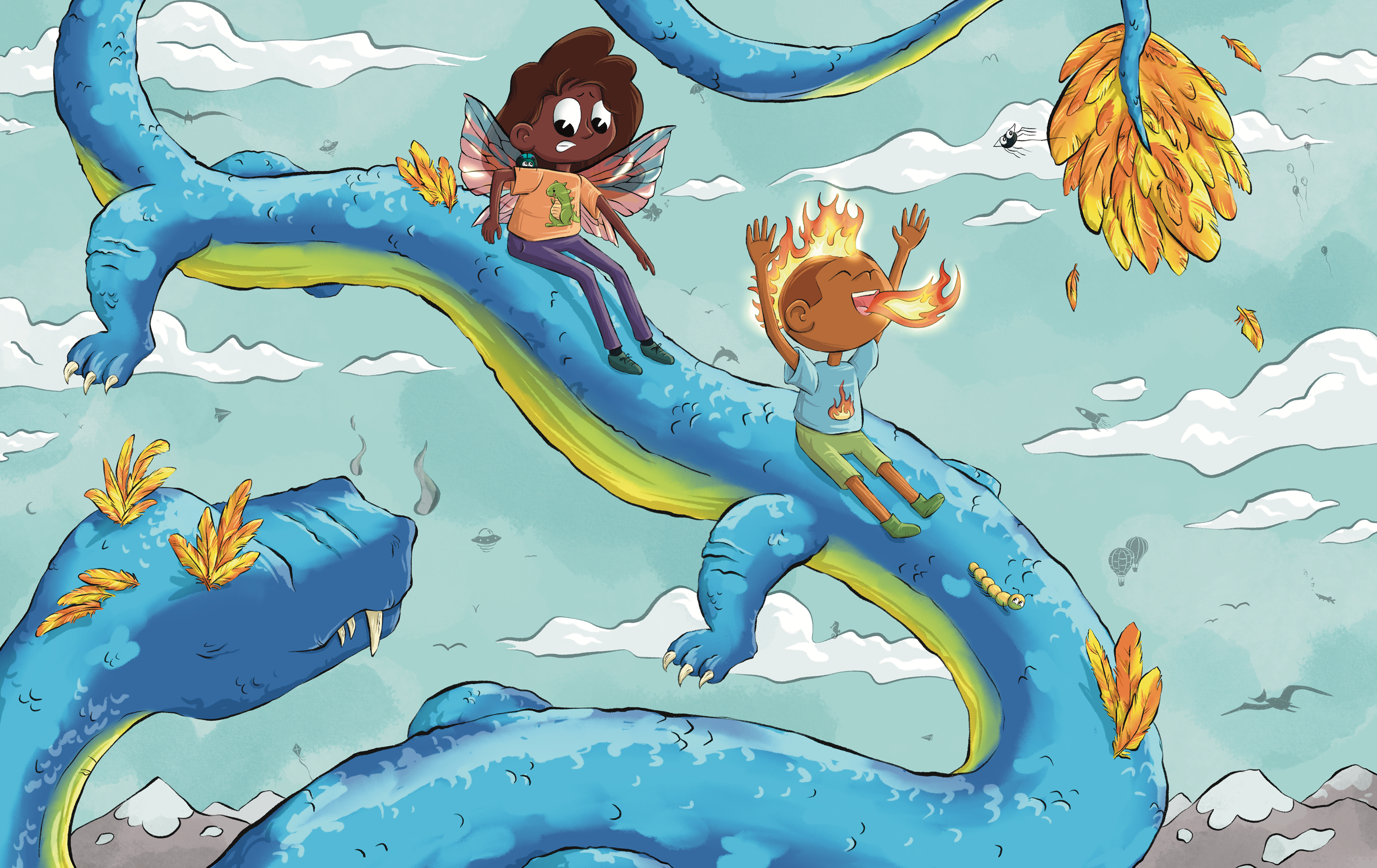 Recess Explorers: Dragon, 16.25" x 10.25"