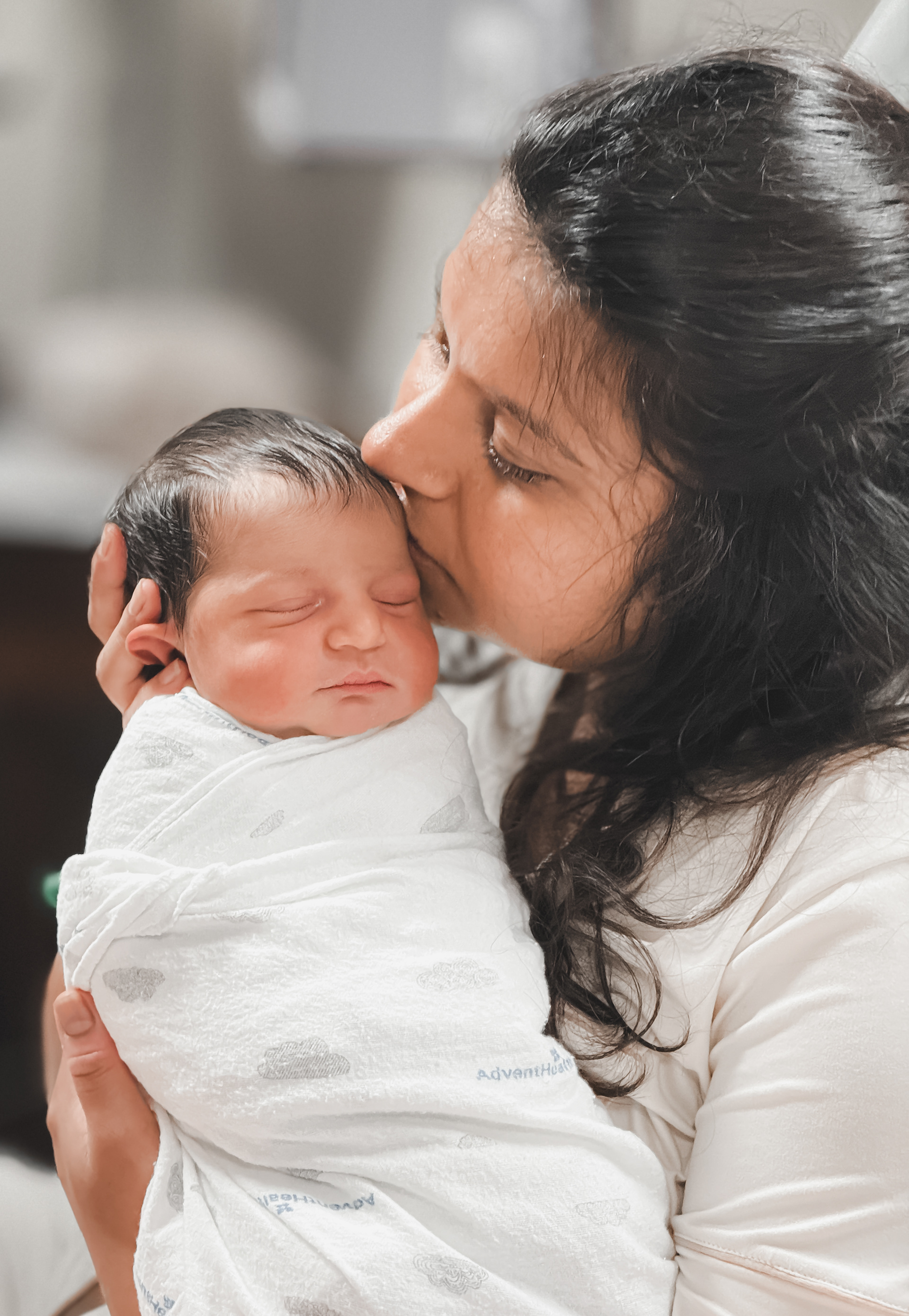 Newborn and her mother