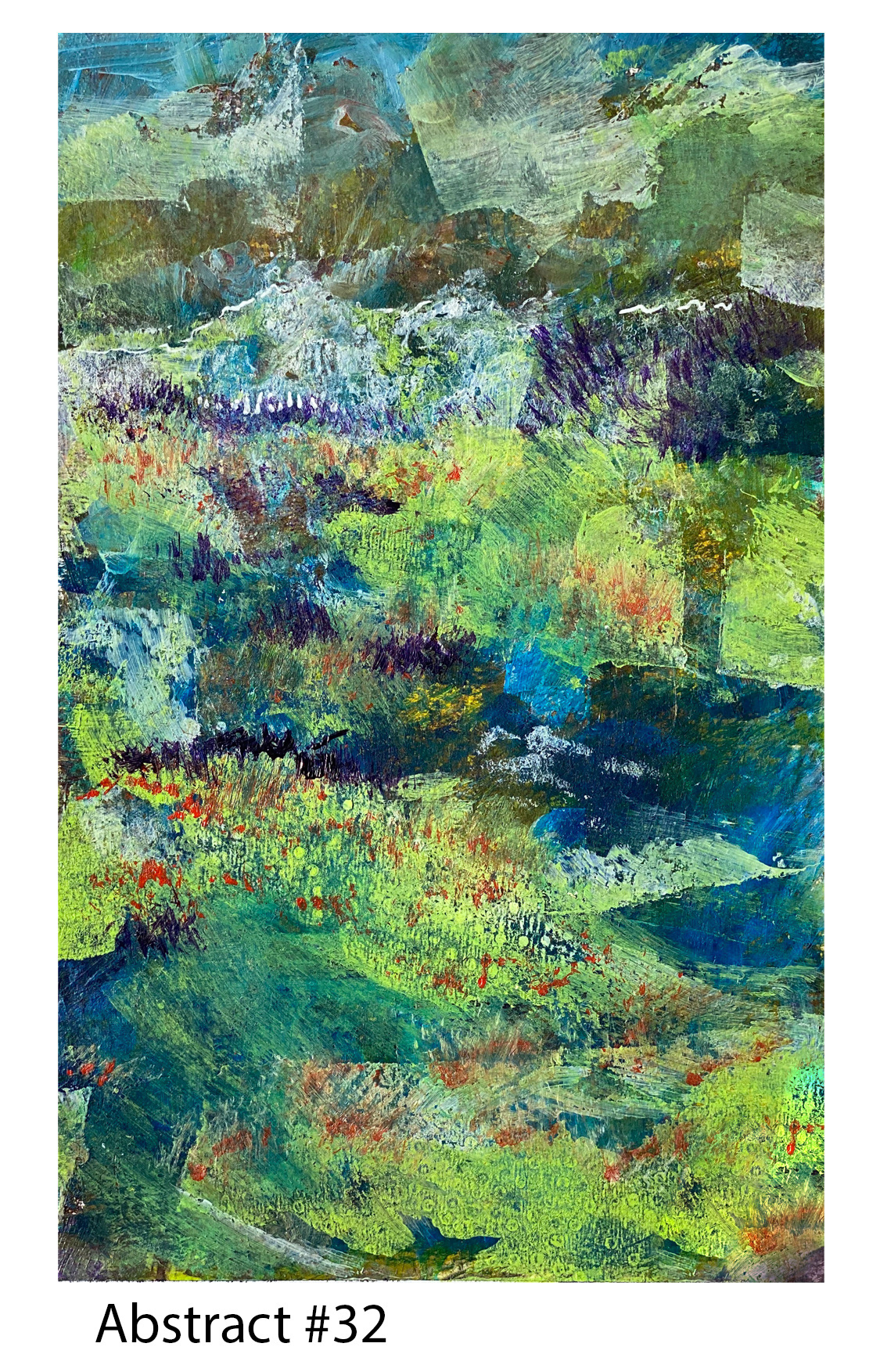 Acrylic on Paper, 5"x8", 2020, Available