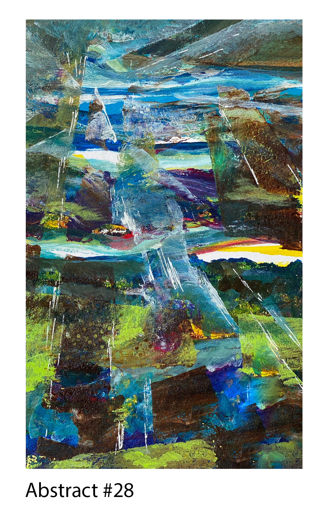 Acrylic on Paper, 5"x8", 2020, Available