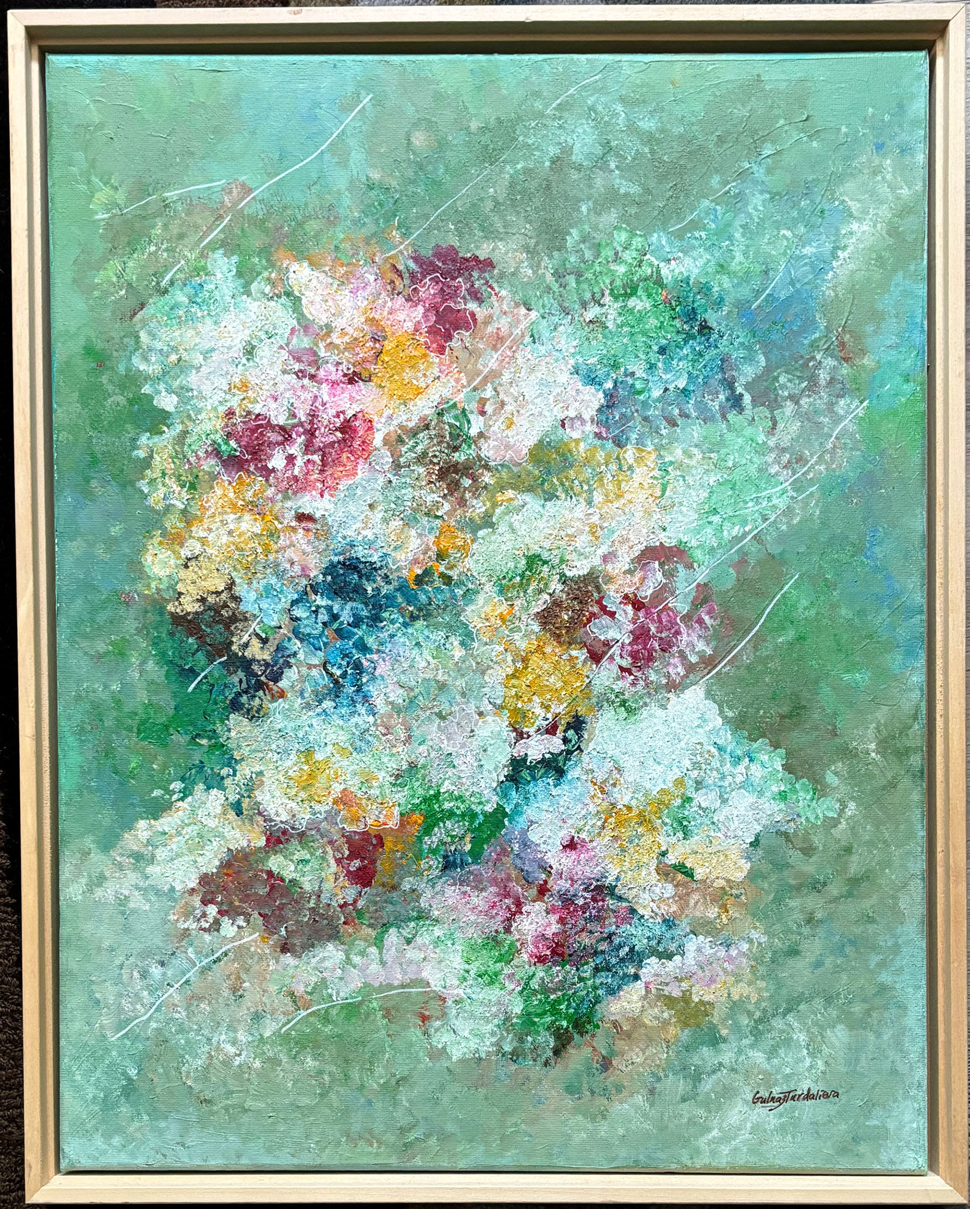 Blooming Memories, acrylic painting on canvas, 16"x20"